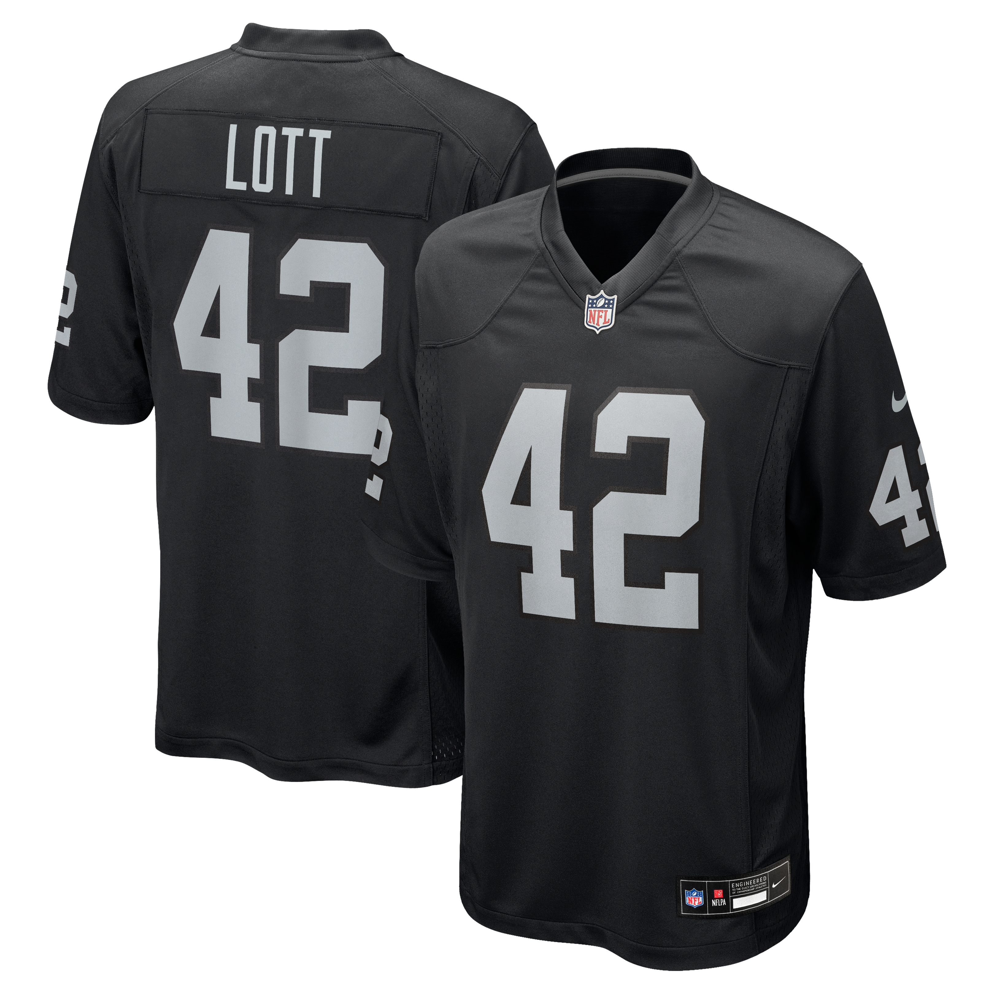 Retired Ronnie Lott Las Vegas Raiders Player Jersey NFL Football Fan Wear