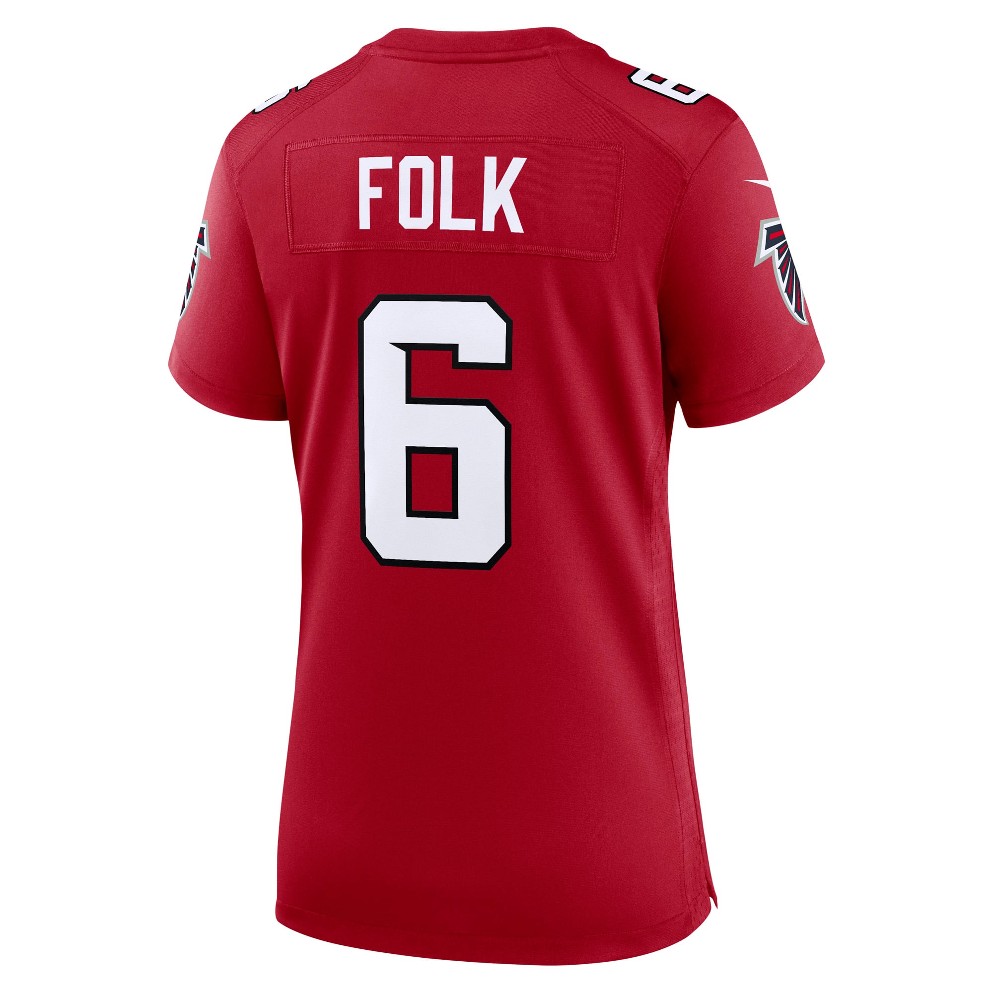Nick Folk Atlanta Falcons Game Jersey Red NFL Football Fan Wear Nick Folk