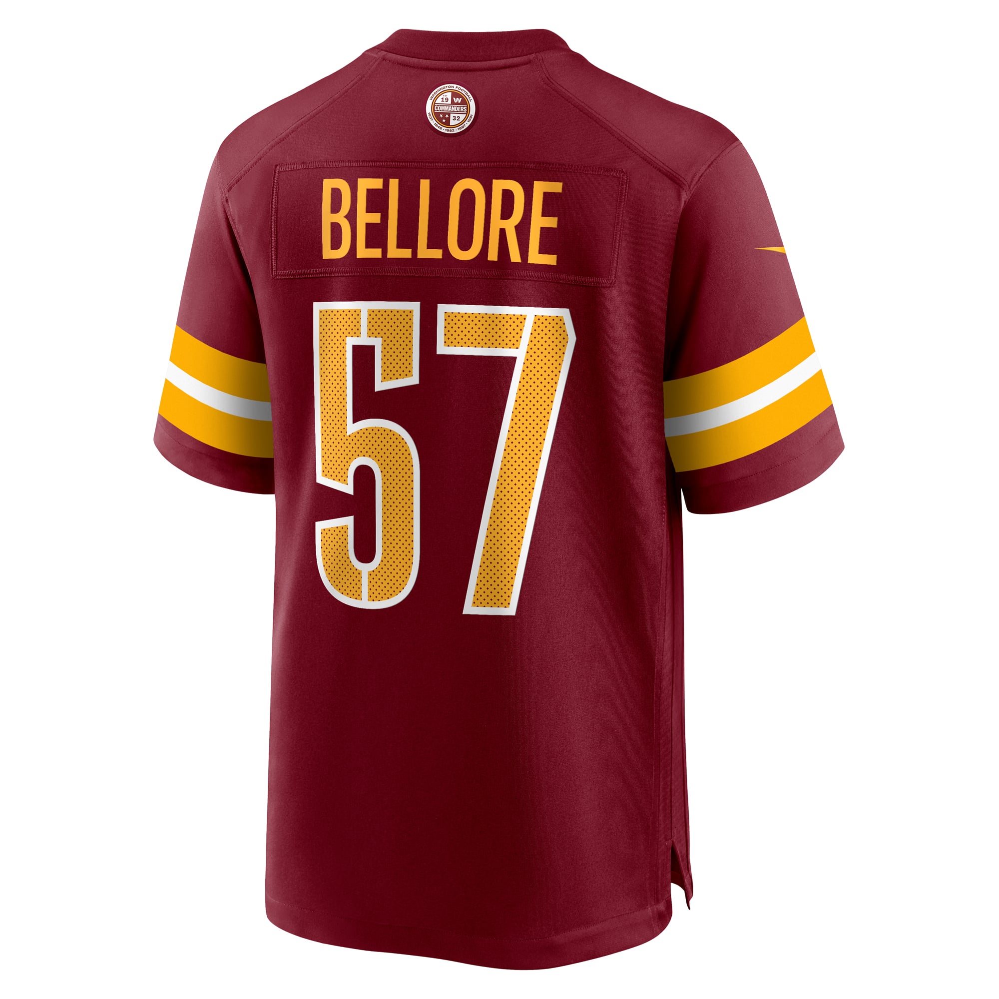 Nick Bellore Washington Commanders Game Jersey Burgundy NFL Football Fan Wear