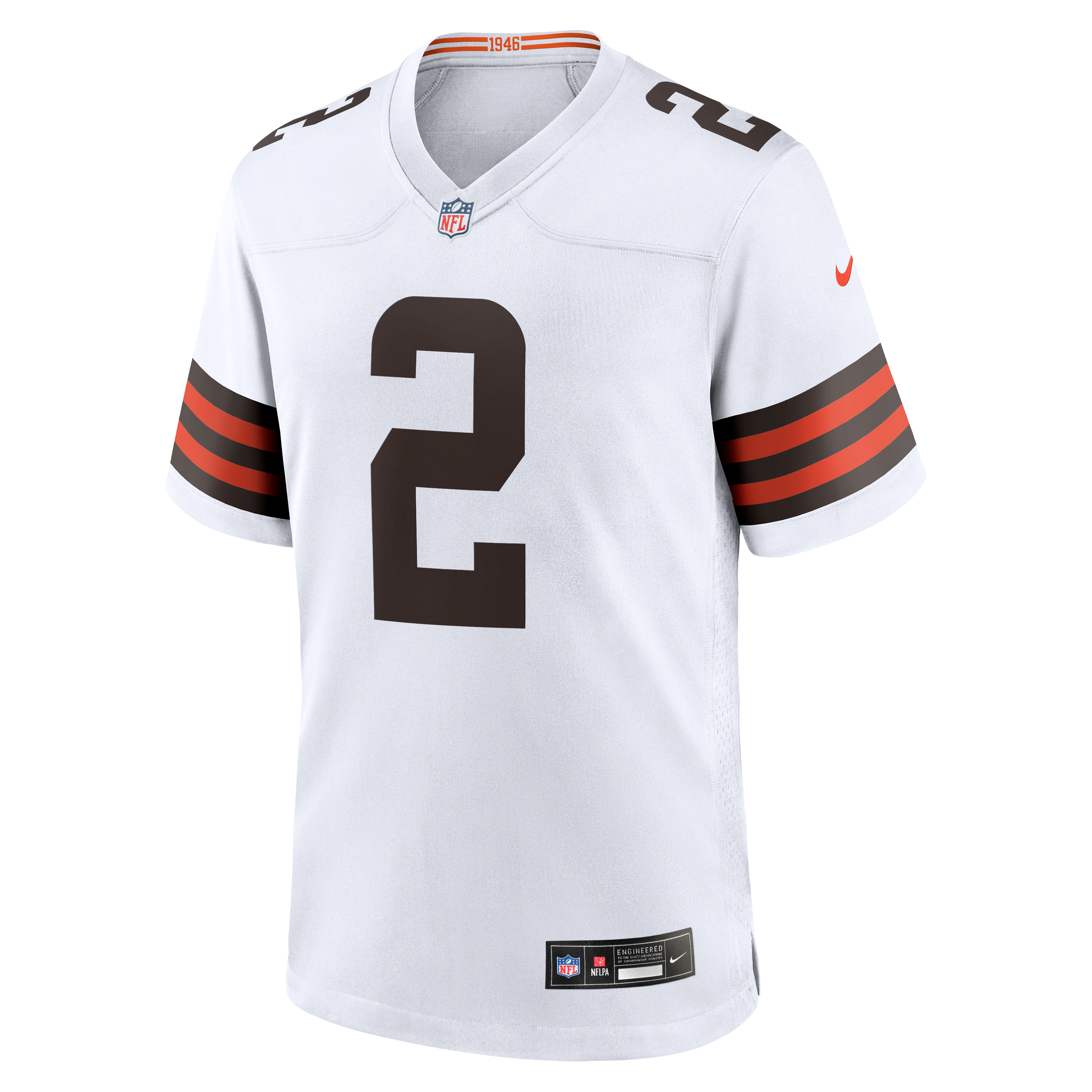 Shedeur Sanders Cleveland Browns Game Jersey White NFL Football Fan Wear