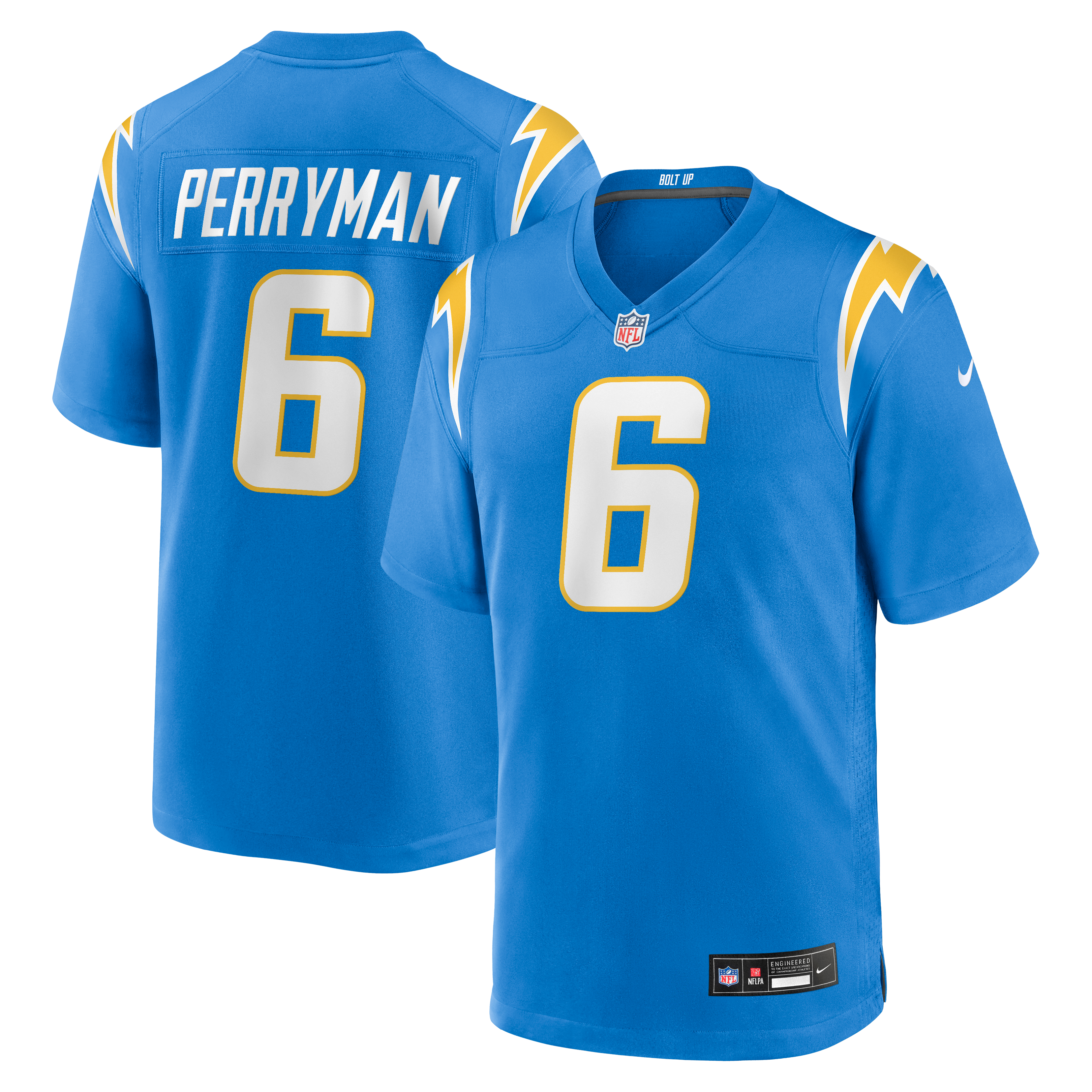 Denzel Perryman Los Angeles Chargers Game Jersey Powder Blue NFL Football Fan Wear