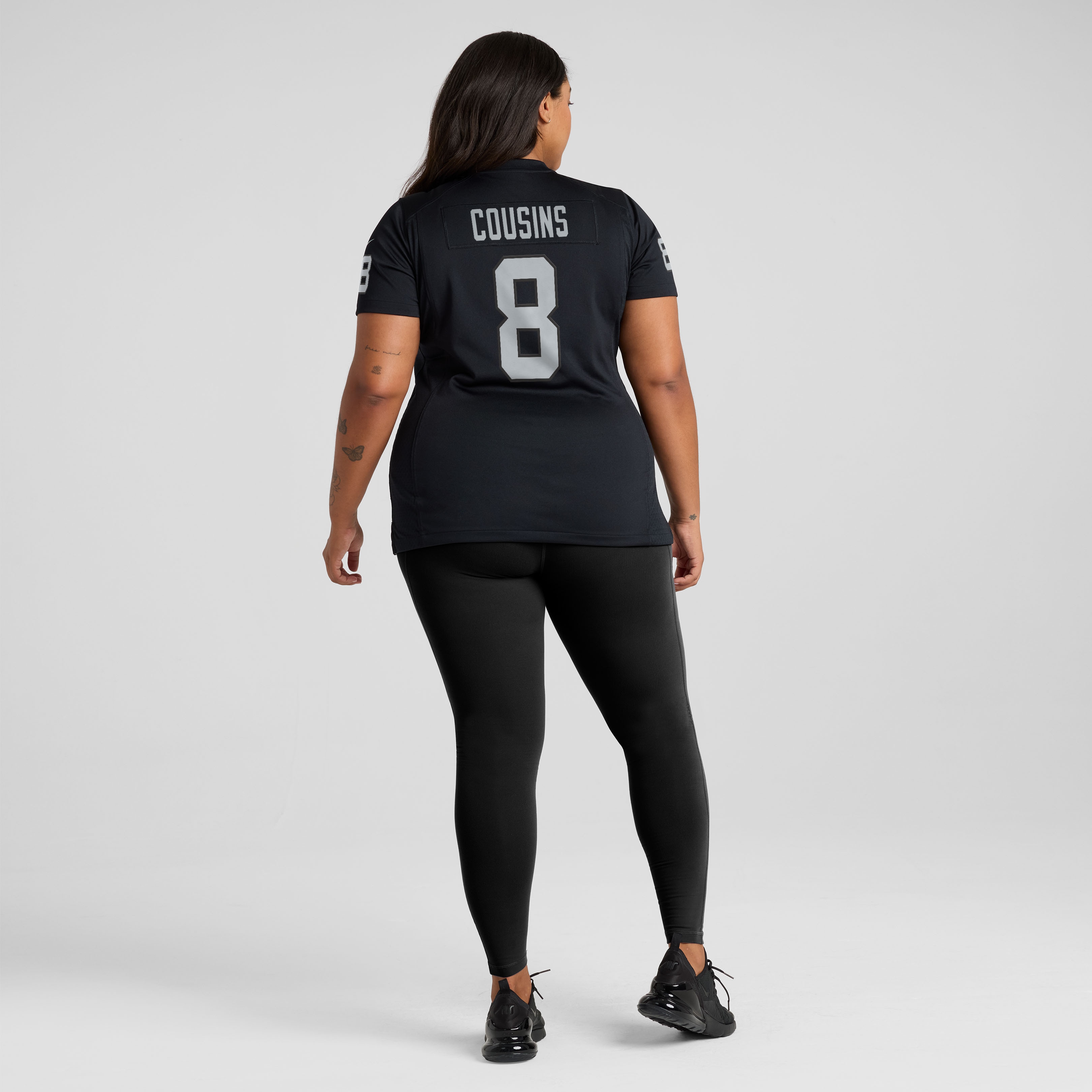 Kirk Cousins Las Vegas Raiders Game Jersey Black NFL Football Fan Wear Kirk Cousins