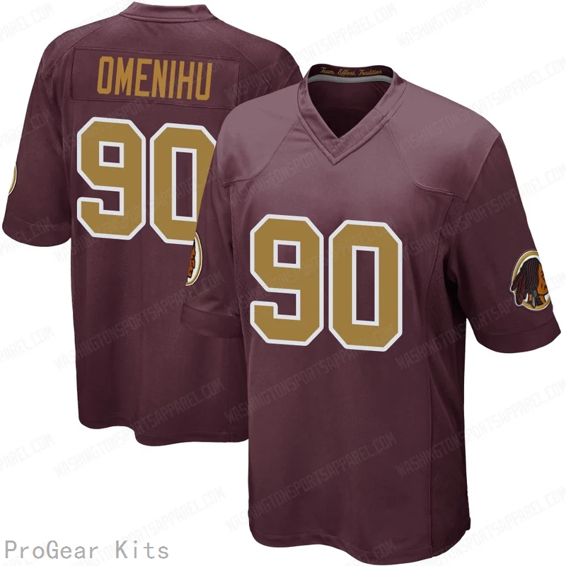 Charles Omenihu Washington Commanders Game Jersey No.90 Burgundy NFL Football Fan Wear