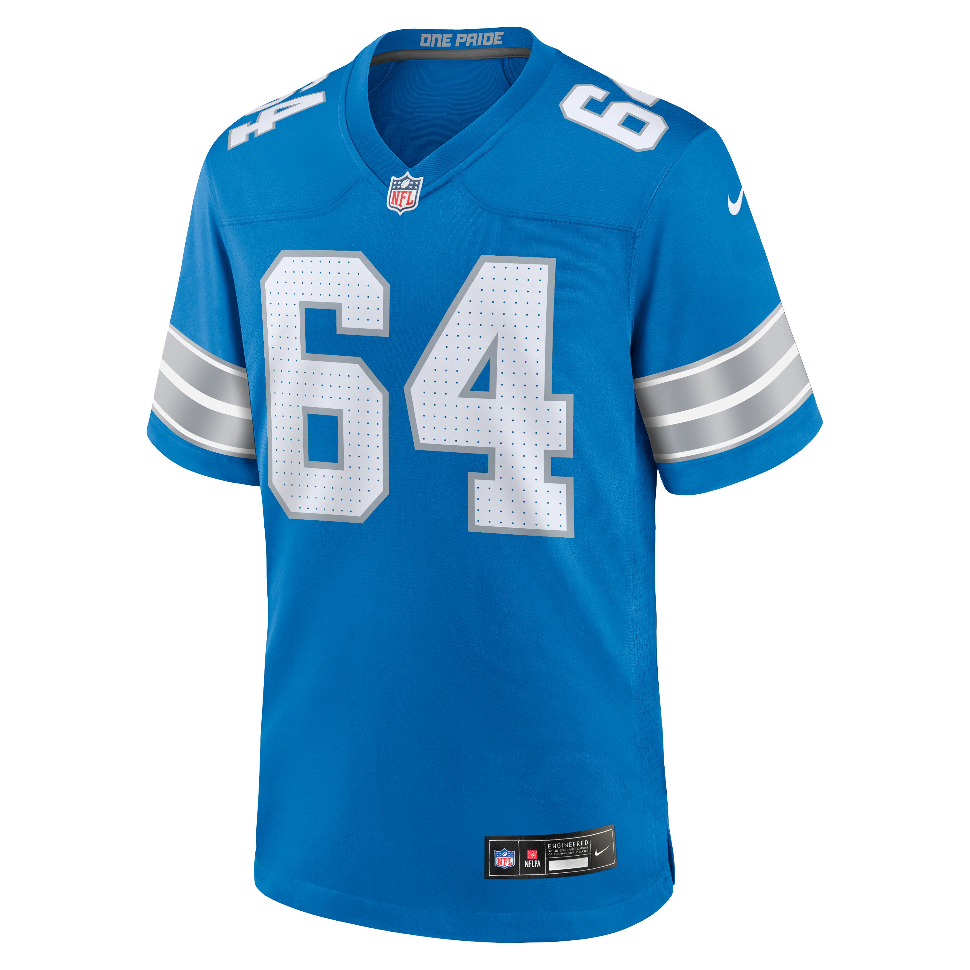 Cade Mays Detroit Lions Game Jersey Blue NFL Football Fan Wear