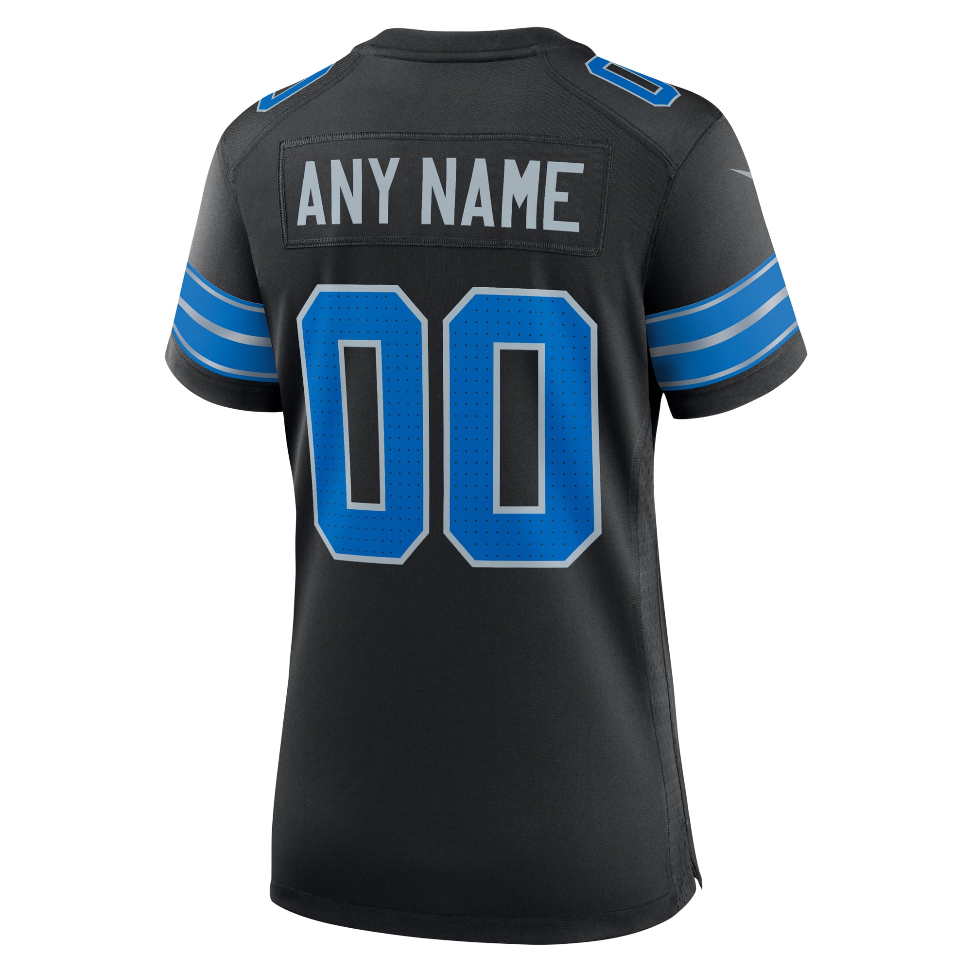 Detroit Lions Game Jersey Black NFL Football Fan Wear Custom Number