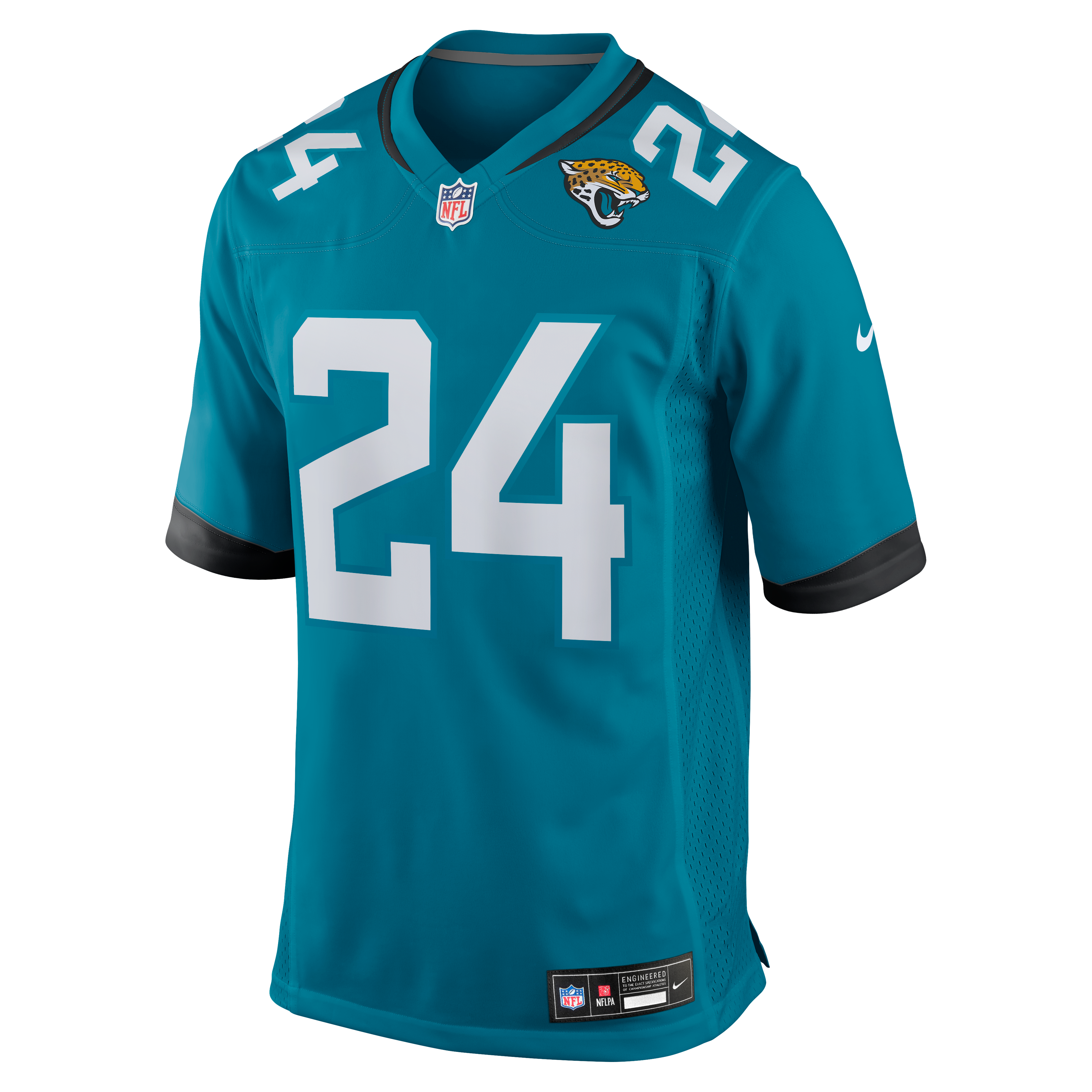 Chris Rodriguez Jr Jacksonville Jaguars Game Jersey Teal NFL Football Fan Wear