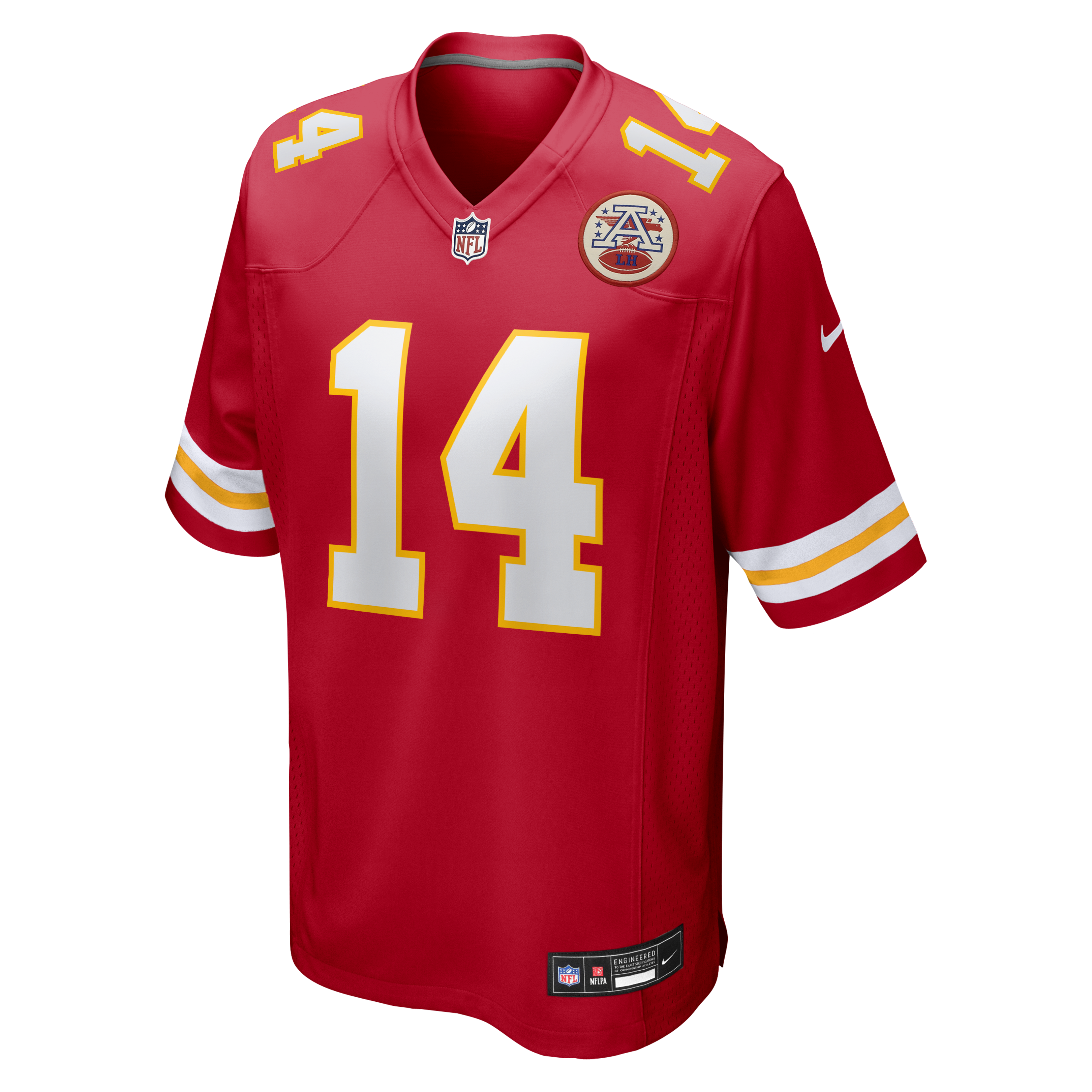 Garrett Nussmeier Kansas City Chiefs Game Jersey Red NFL Football Fan Wear Garrett Nussmeier