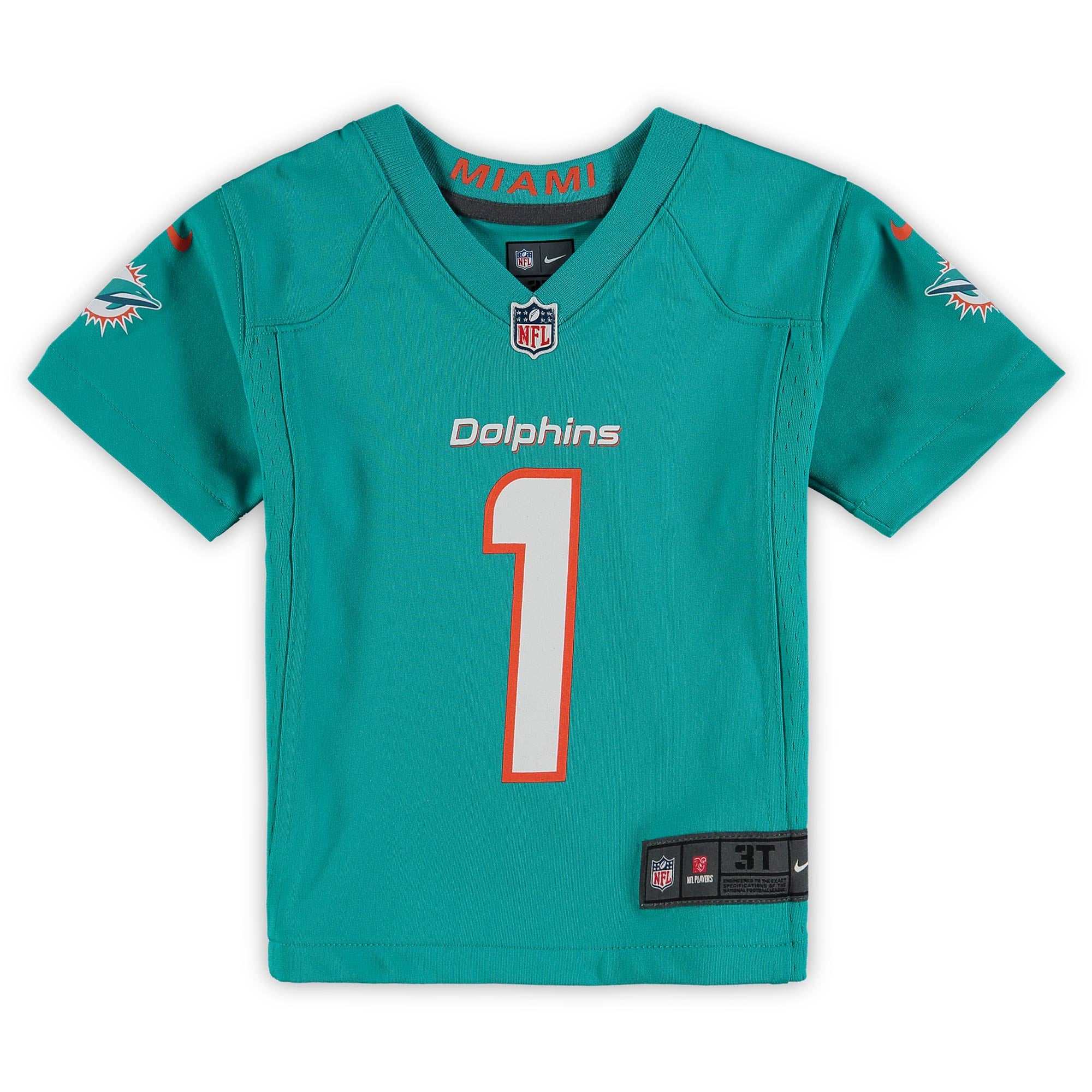 Tua Tagovailoa Miami Dolphins Game Jersey Aqua NFL Football Fan Wear