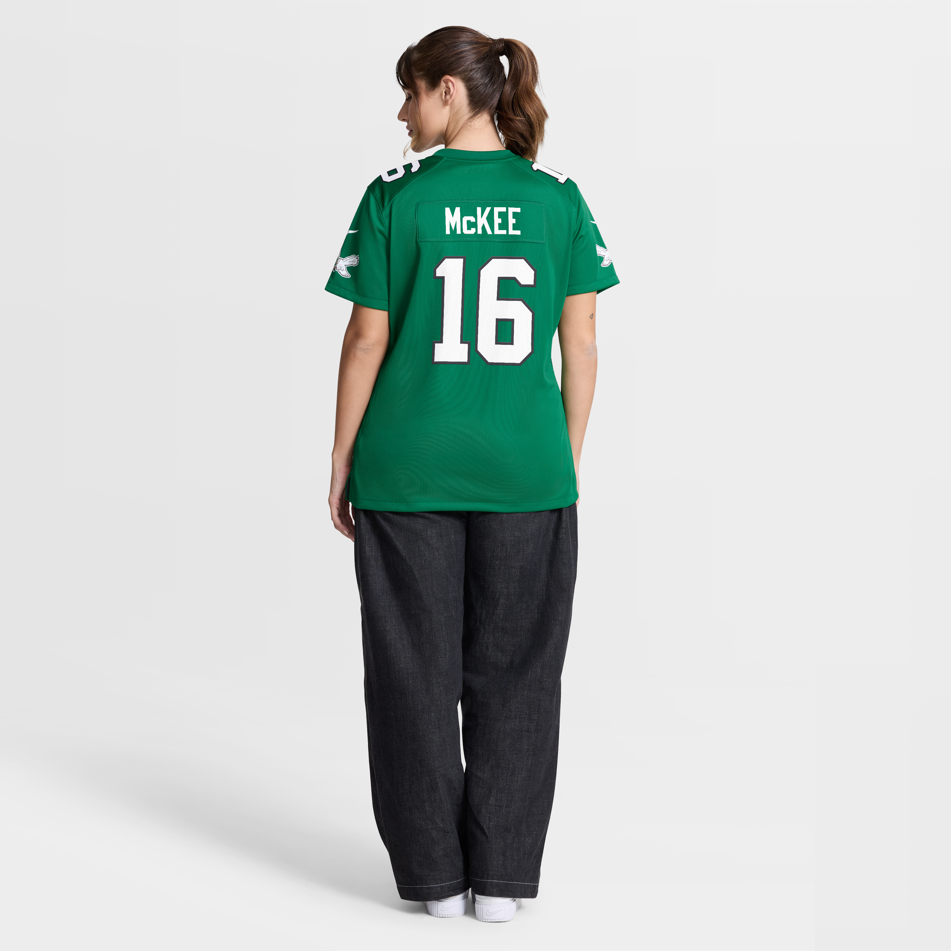 Tanner McKee Philadelphia Eagles Game Jersey Kelly Green NFL Football Fan Wear