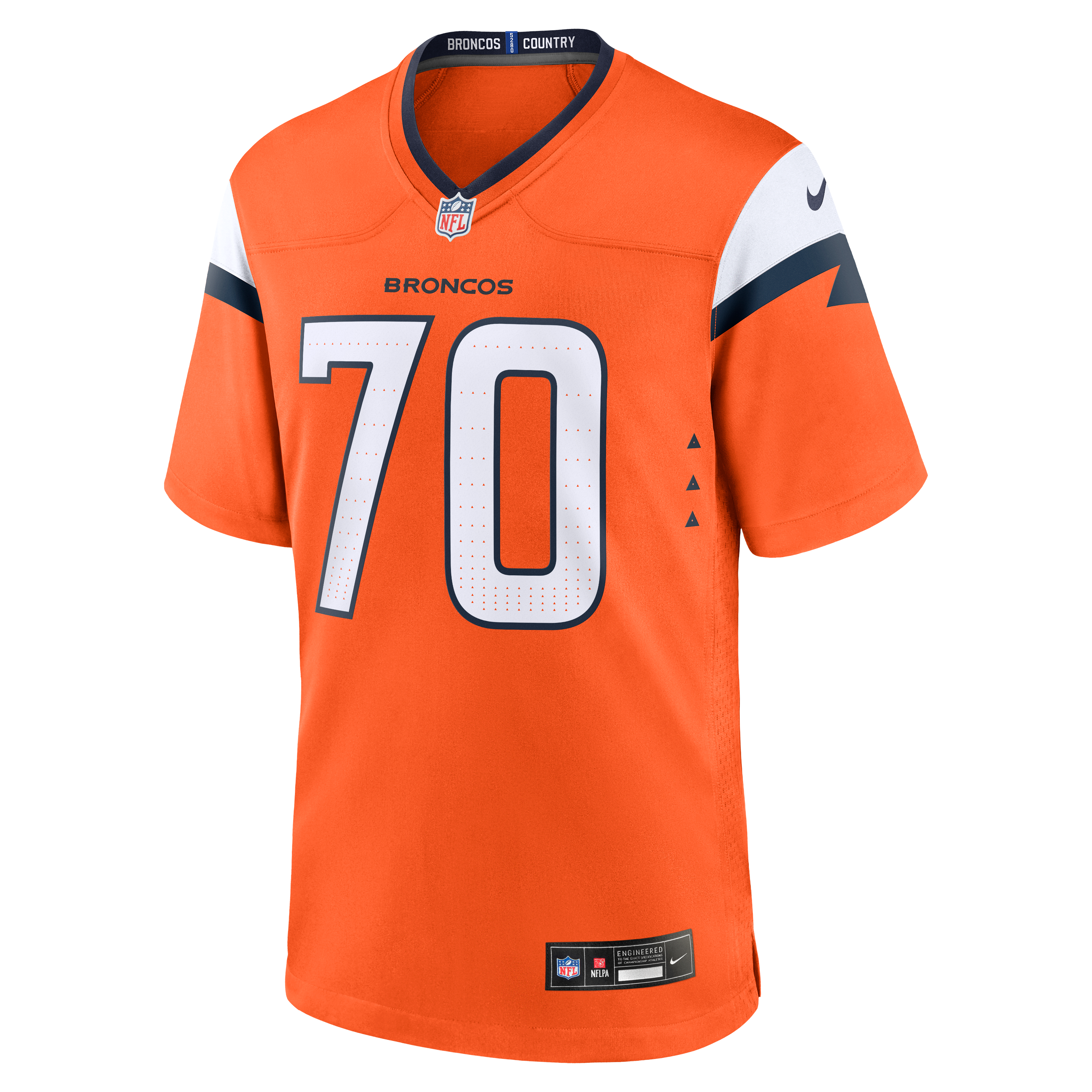 Marques Cox Denver Broncos Game Jersey Orange NFL Football Fan Wear