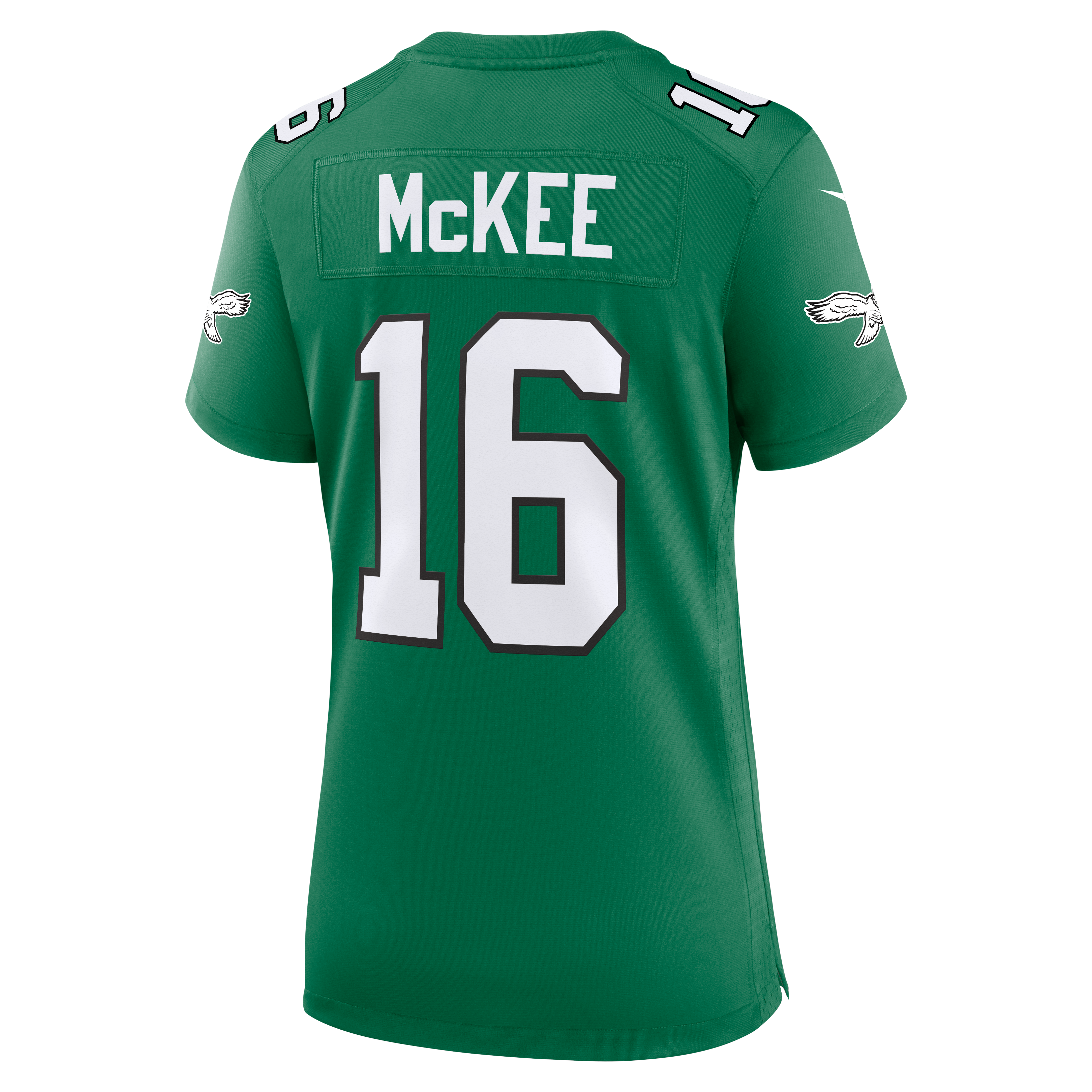 Tanner McKee Philadelphia Eagles Game Jersey Kelly Green NFL Football Fan Wear