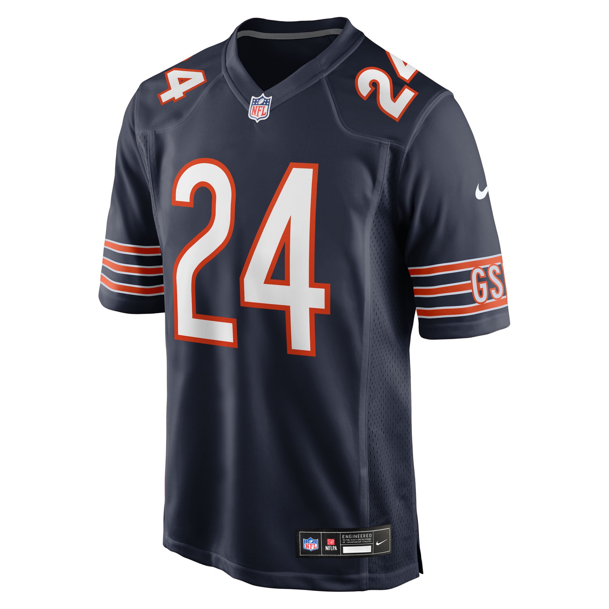 Nick McCloud Chicago Bears Game Jersey Navy NFL Football Fan Wear