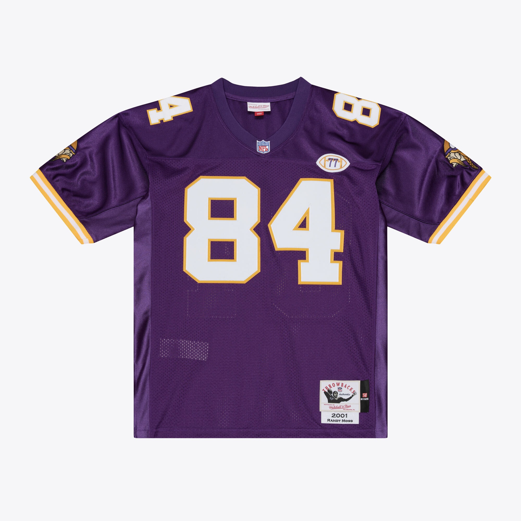 Randy Moss Minnesota Vikings Throwback Jersey Purple NFL Football Fan Wear