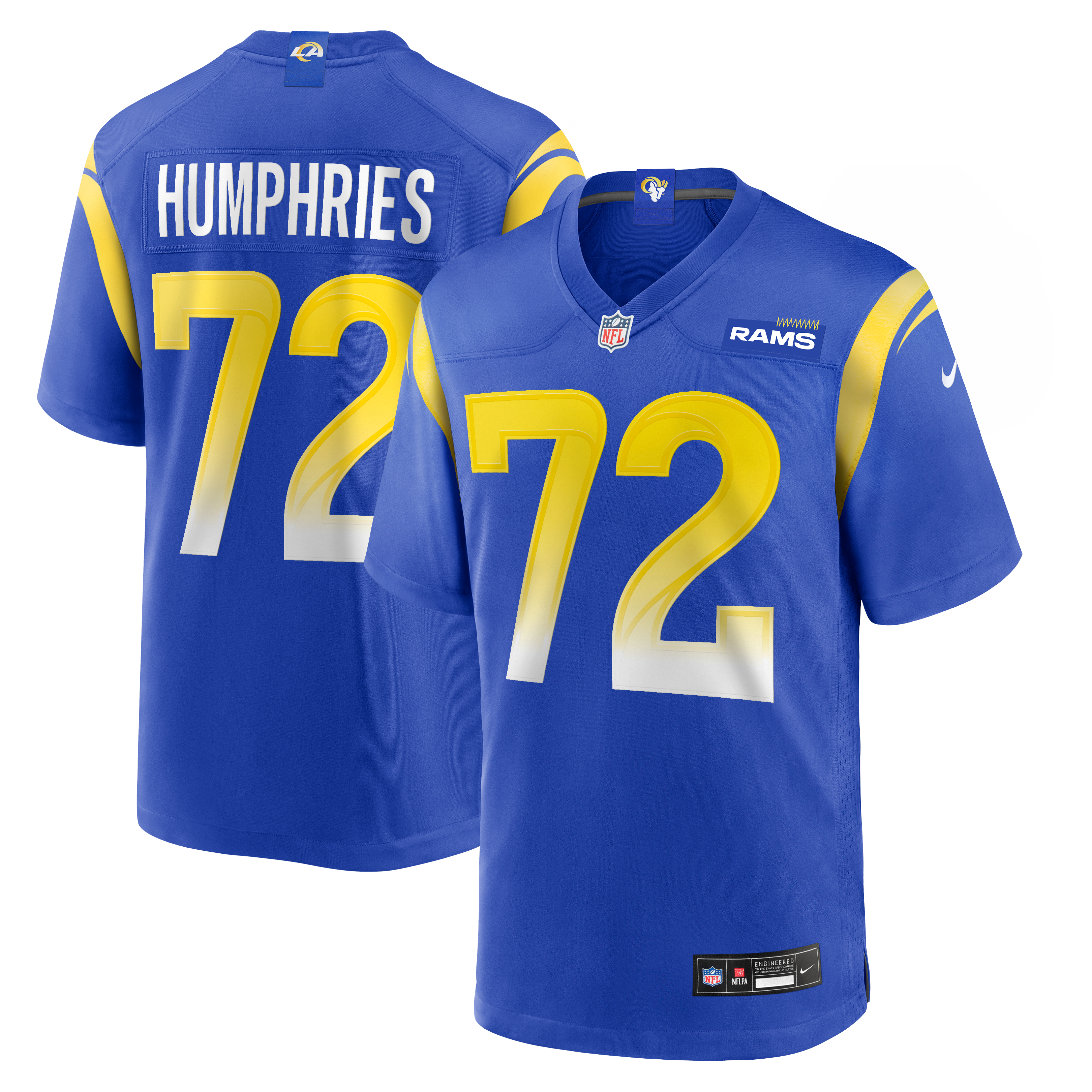 DJ Humphries Los Angeles Rams Game Jersey Royal NFL Football Fan Wear