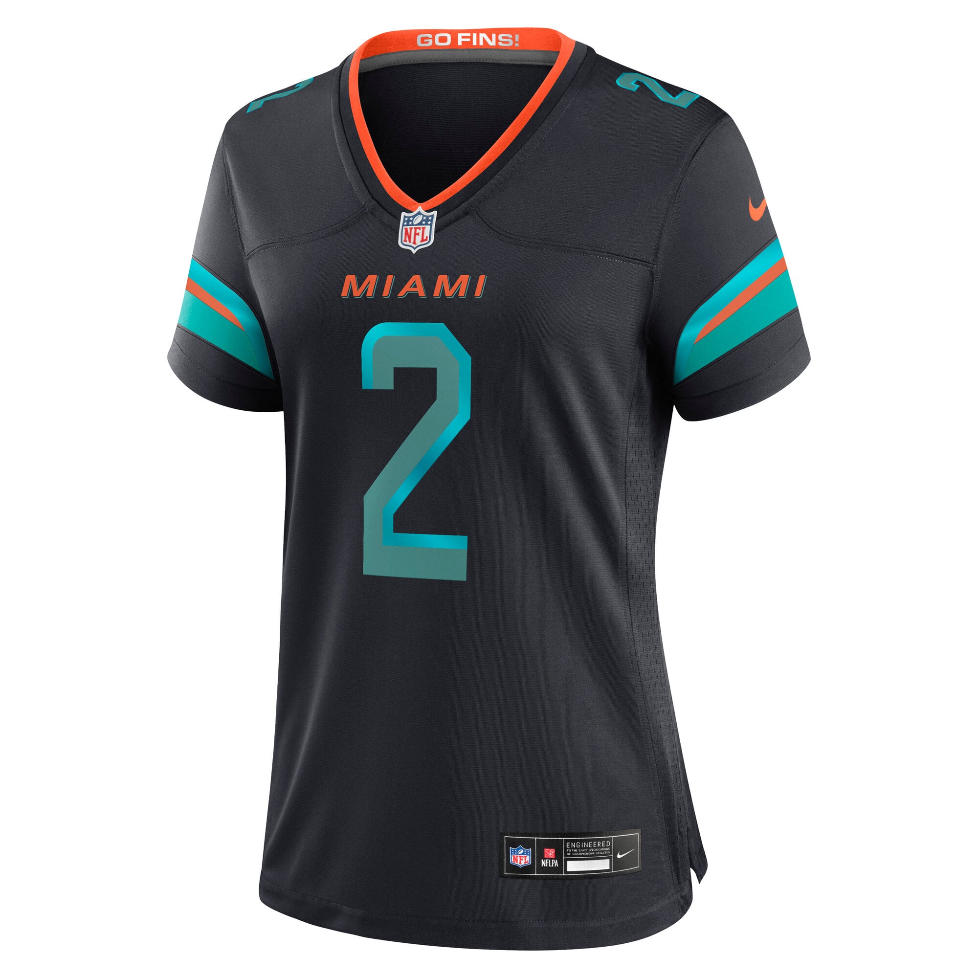 Malik Willis Pitch Miami Dolphins Game Jersey Blue NFL Football Fan Wear