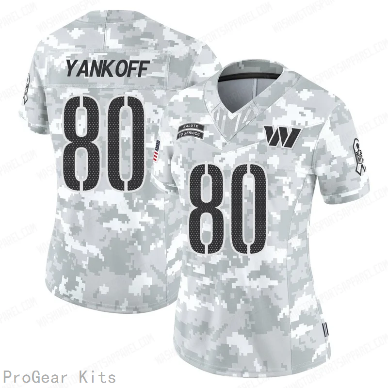 Colson Yankoff Washington Commanders Jersey No.80 Camo NFL Football Fan Wear