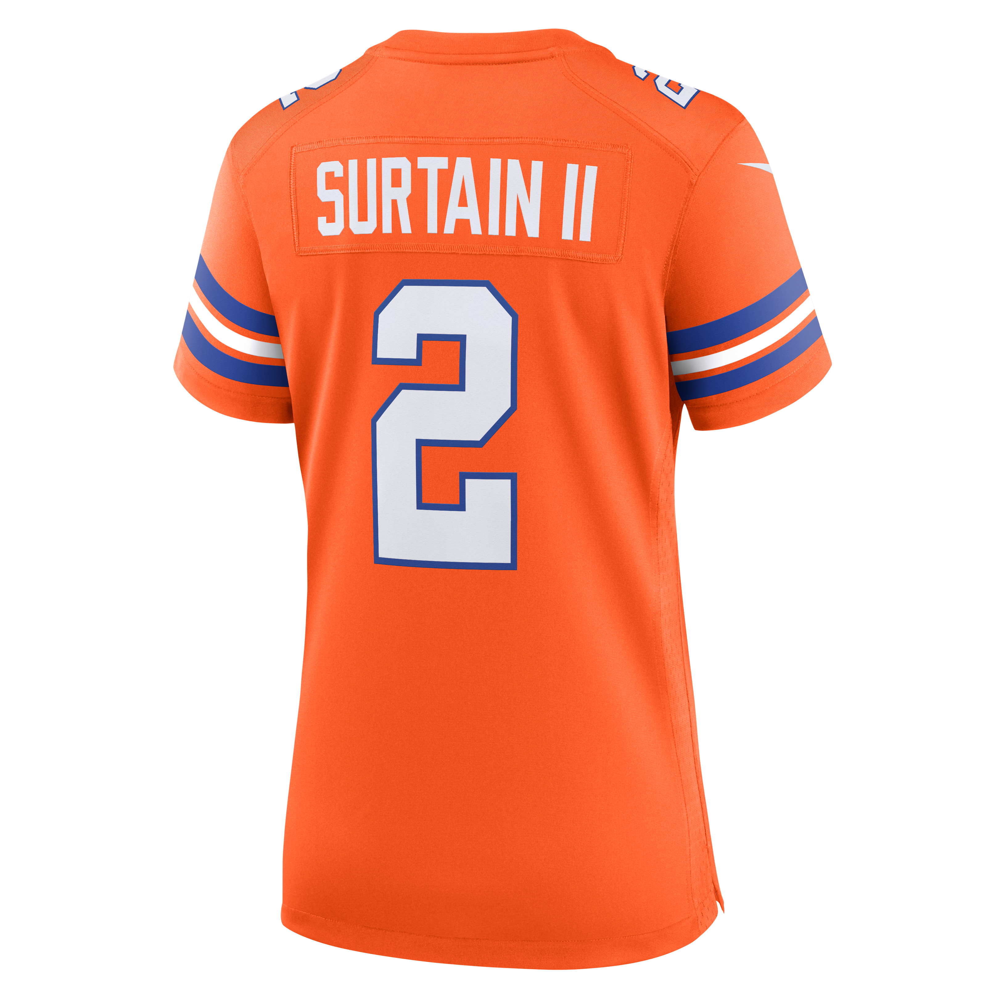 Patrick Surtain Denver Broncos Game Jersey Orange NFL Football Fan Wear Patrick Surtain