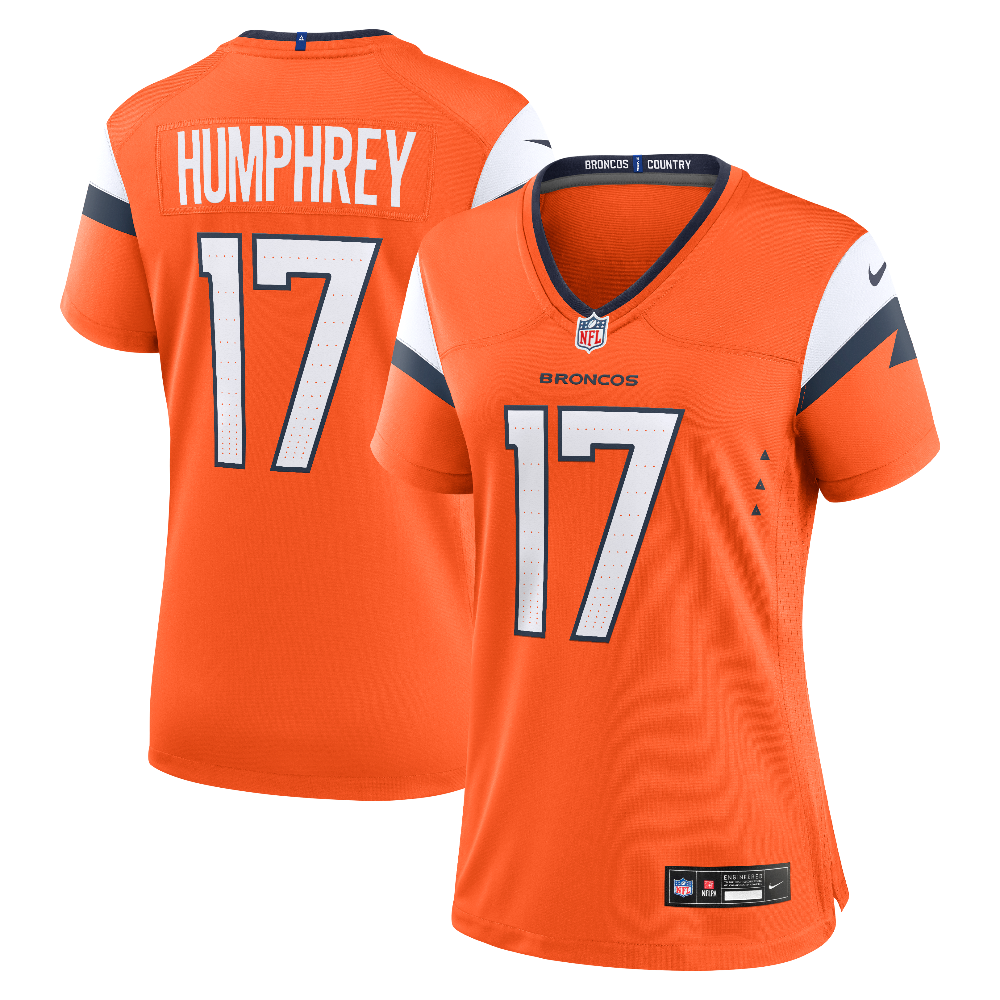 Lil'Jordan Humphrey Denver Broncos Game Jersey Orange NFL Football Fan Wear