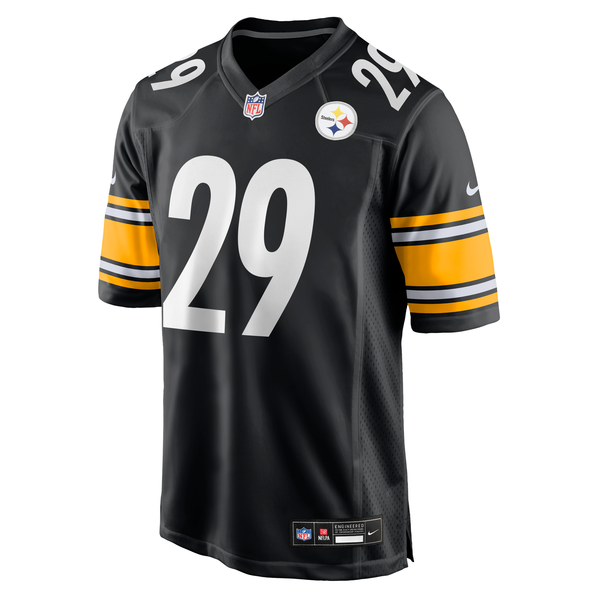 Ryan Watts Pittsburgh Steelers Game Jersey Black NFL Football Fan Wear