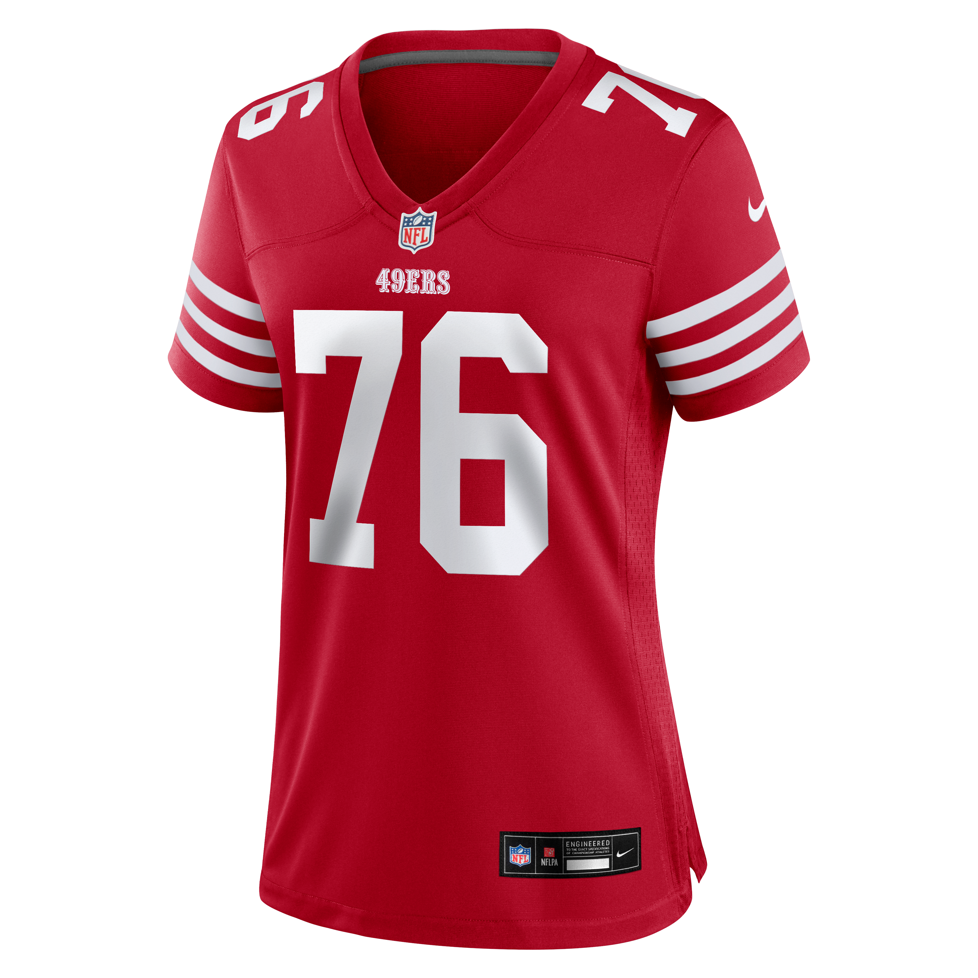 Vederian Lowe San Francisco 49ers Game Jersey Scarlet NFL Football Fan Wear Vederian Lowe