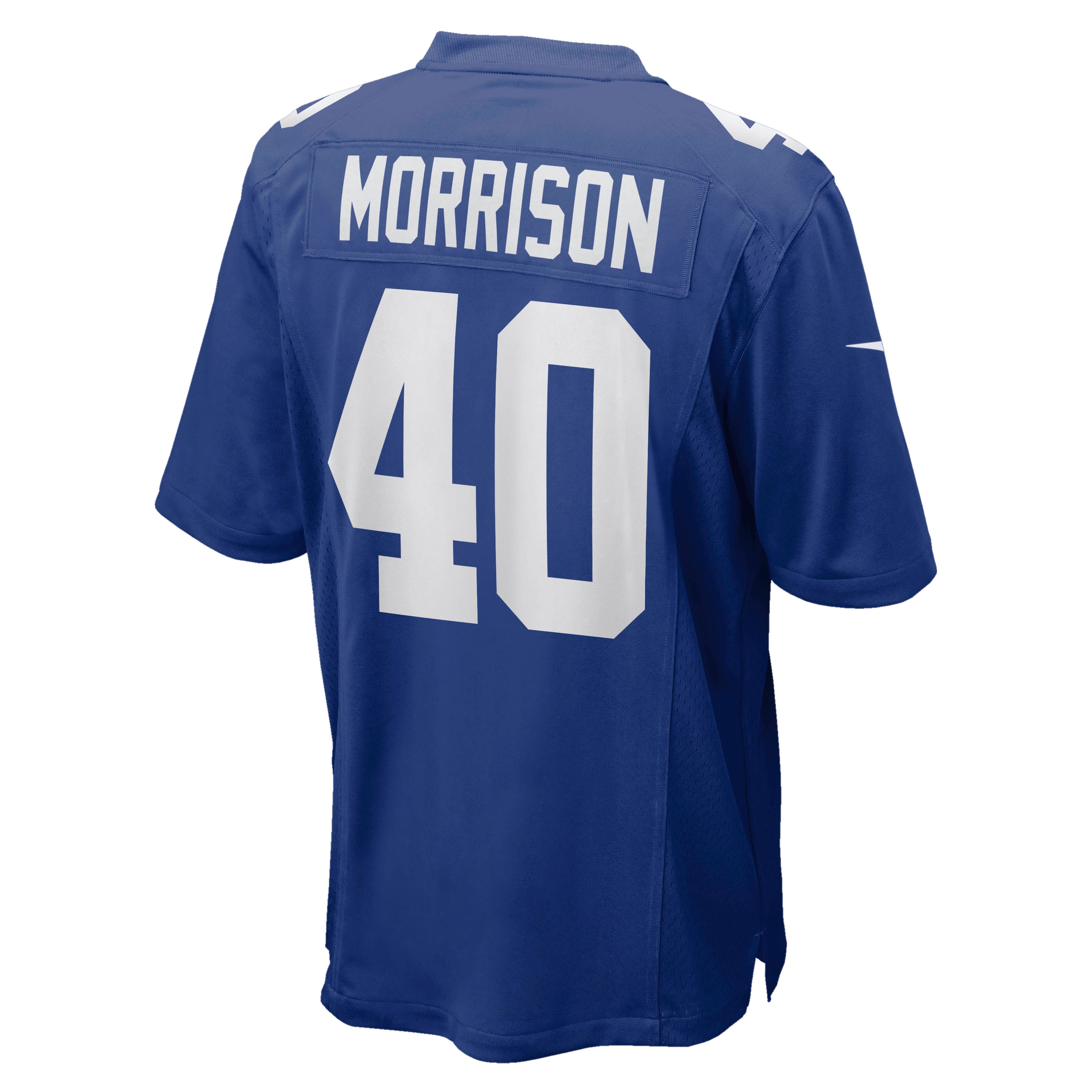 Joe Morrison Retired New York Giants Player Jersey Royal NFL Football Fan Wear