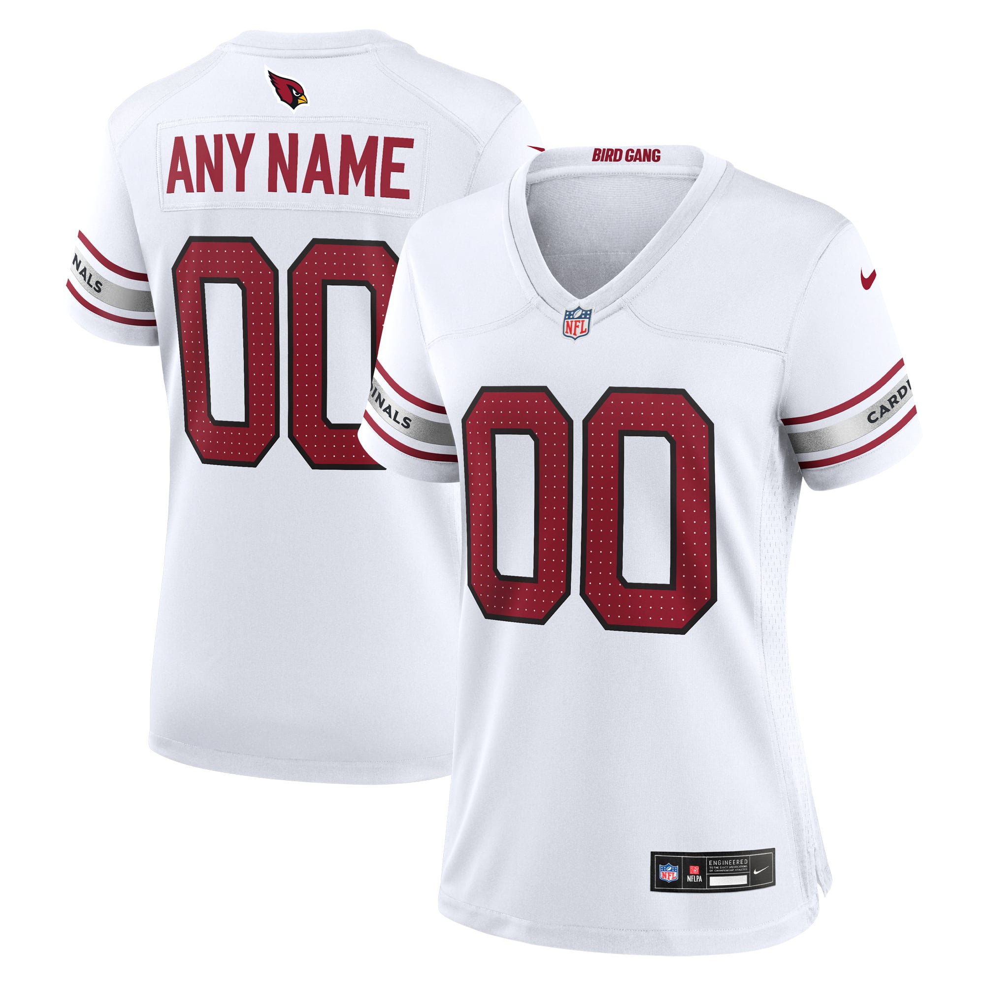 Arizona Cardinals Game Jersey White NFL Football Fan Wear Custom Number