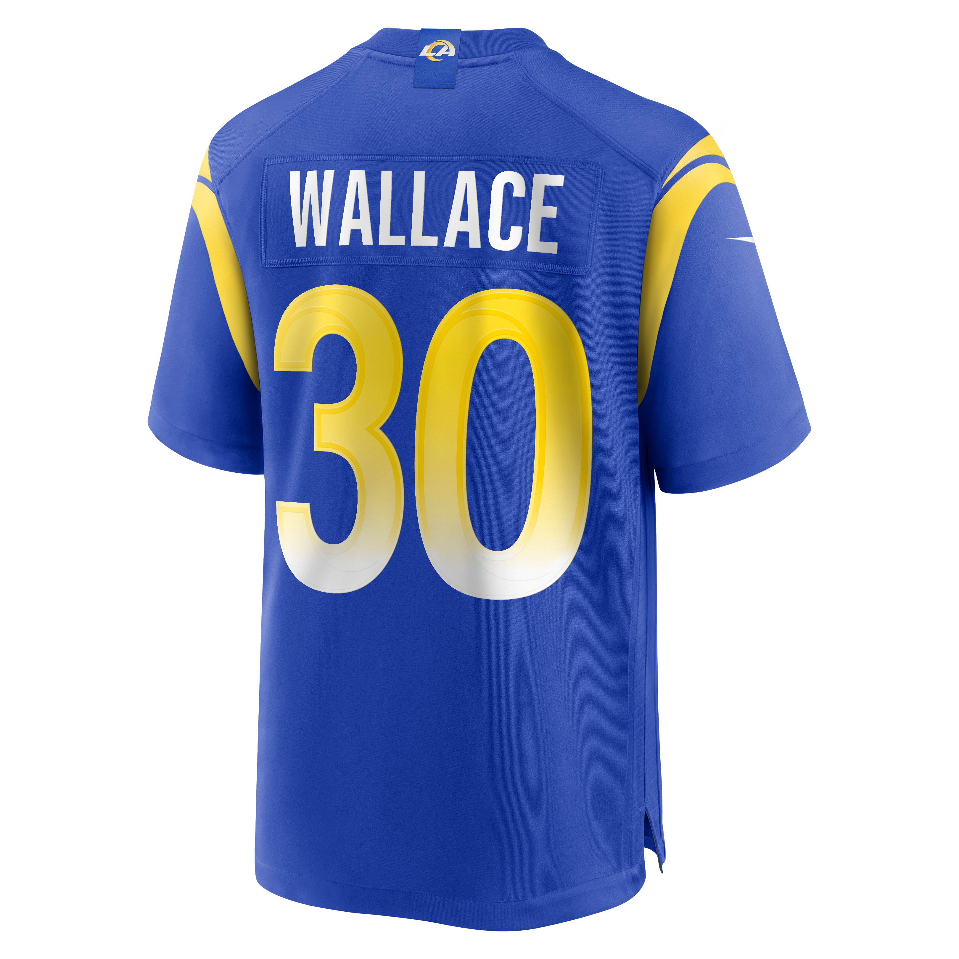 Josh Wallace Los Angeles Rams Game Jersey Royal NFL Football Fan Wear Josh Wallace