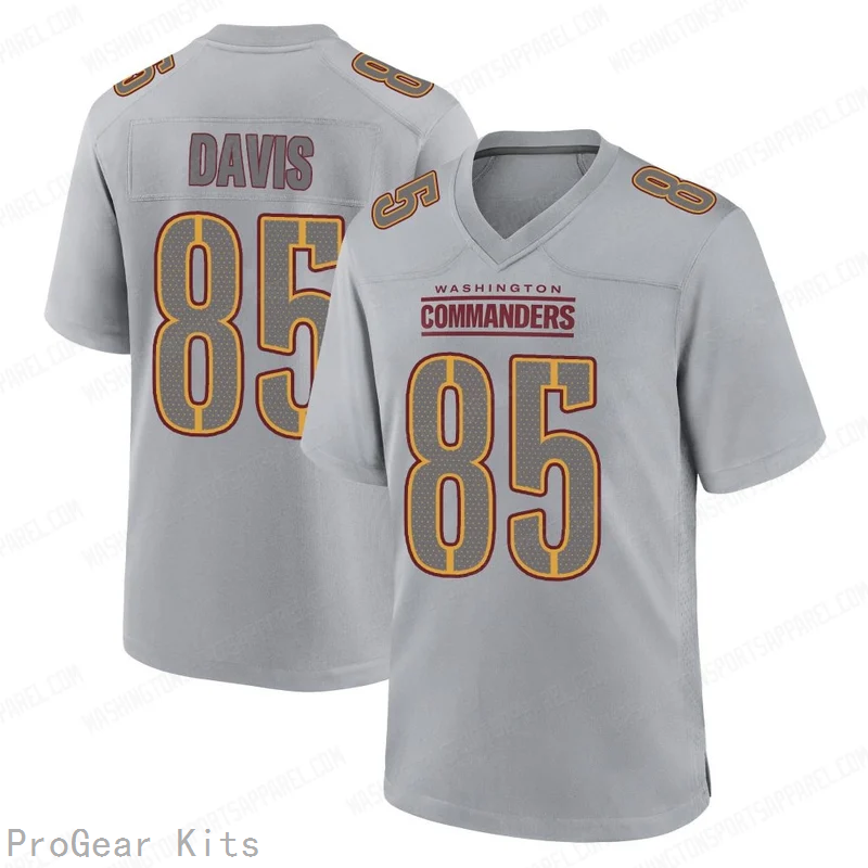 Vernon Davis Atmosphere Washington Commanders Game Jersey No.85 Gray NFL Football Fan Wear