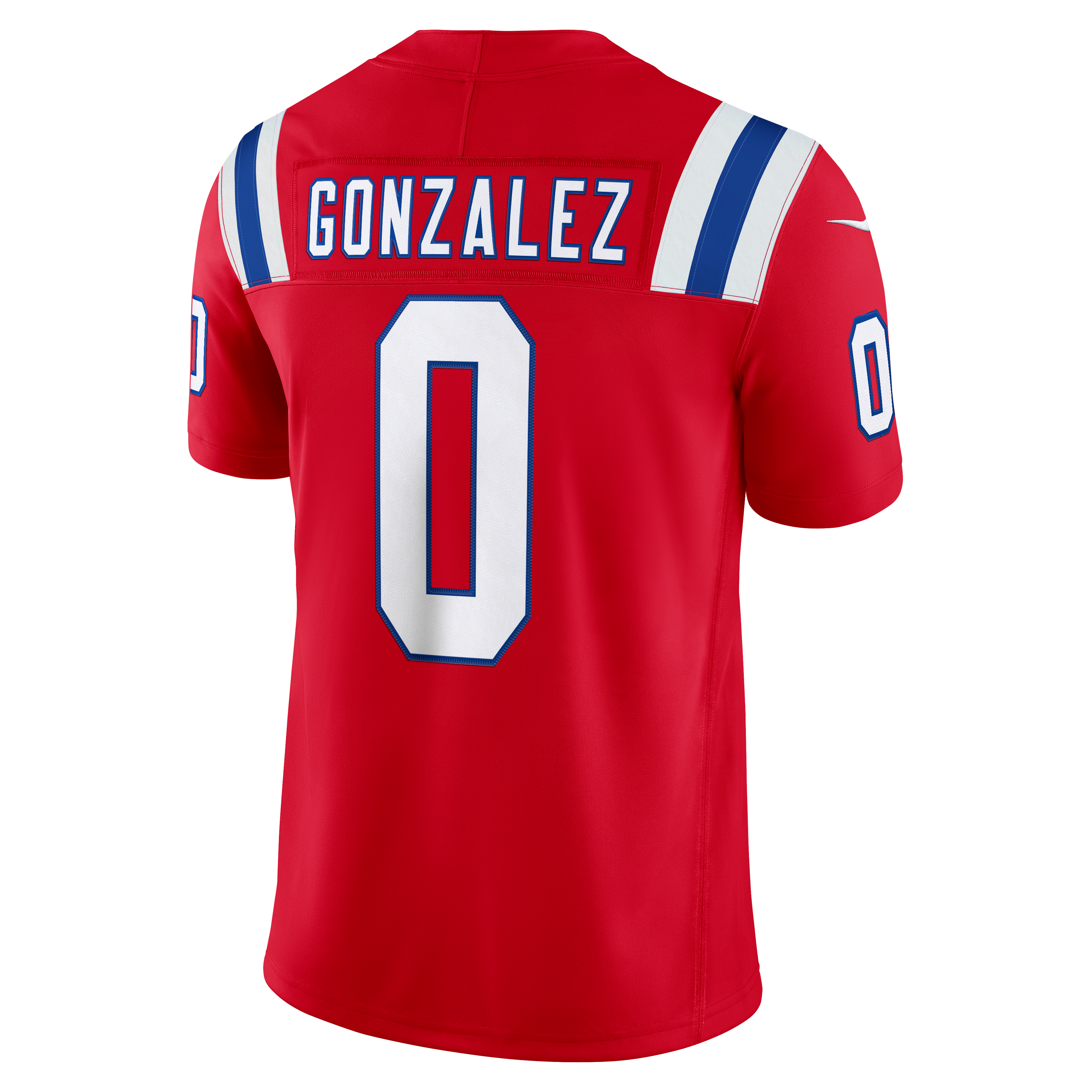 Christian Gonzalez New England Patriots Alternate Jersey Red NFL Football Fan Wear Christian Gonzalez