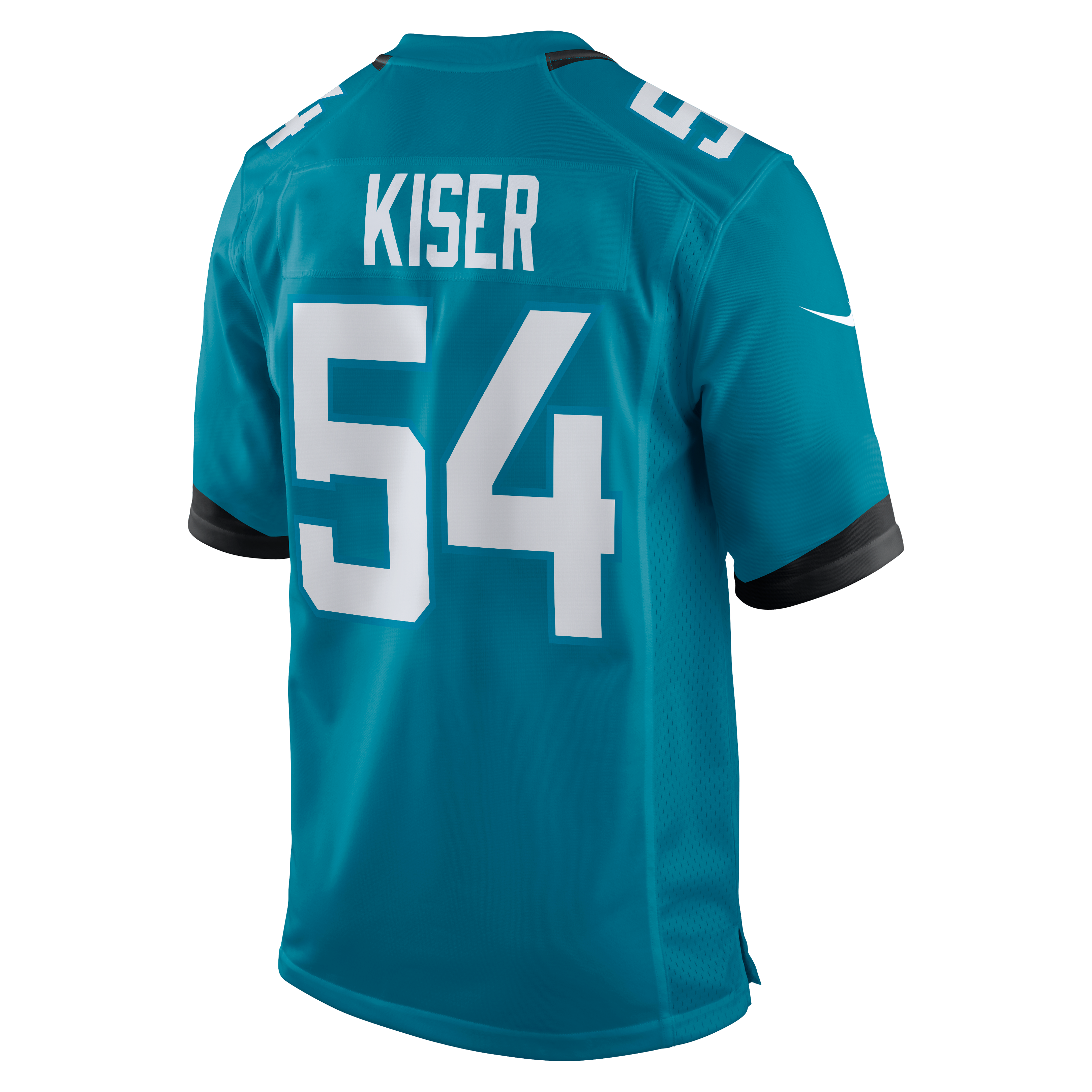 Jack Kiser Jacksonville Jaguars Game Jersey Teal NFL Football Fan Wear Jack Kiser