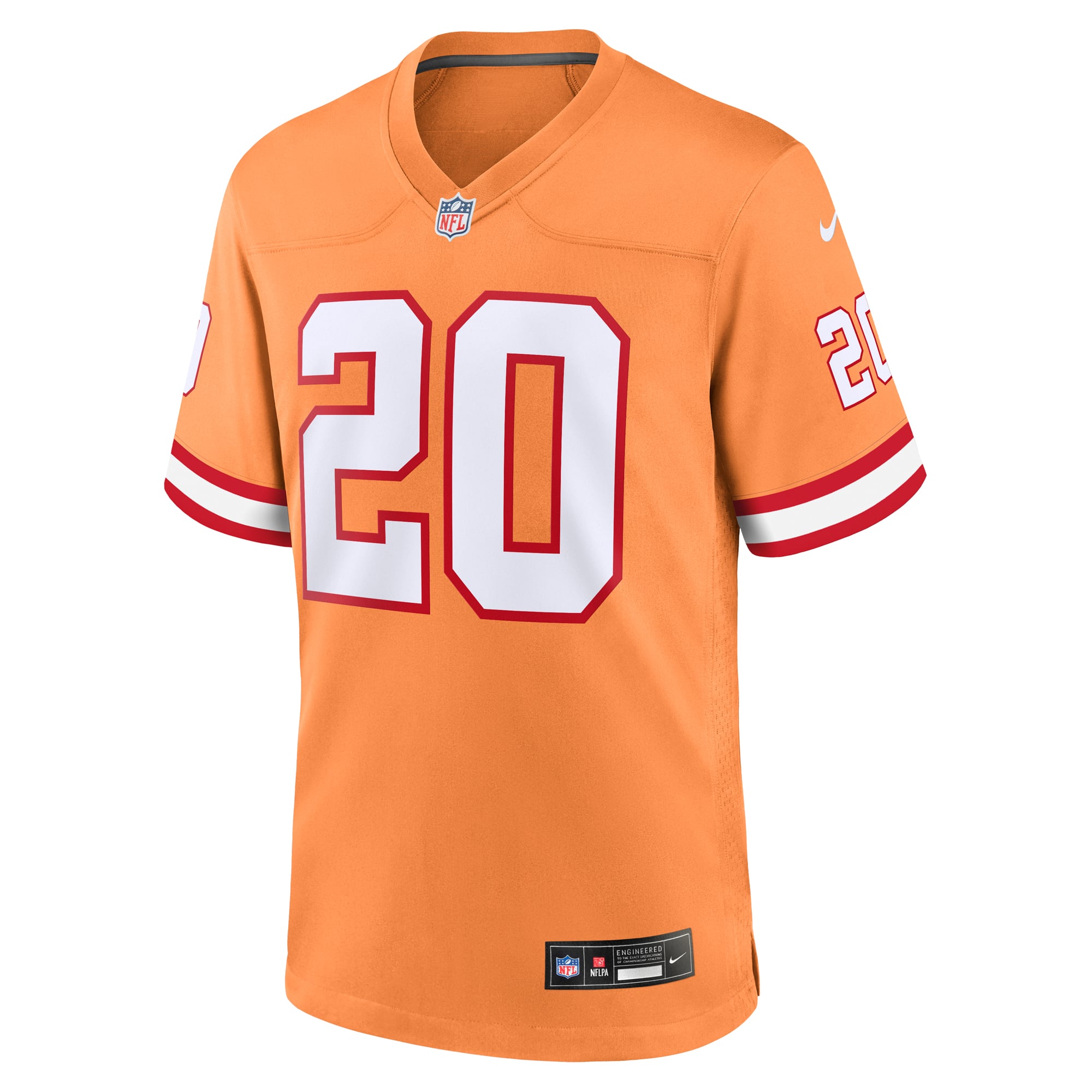Ronde Barber Retired Tampa Bay Buccaneers Game Jersey Orange NFL Football Fan Wear