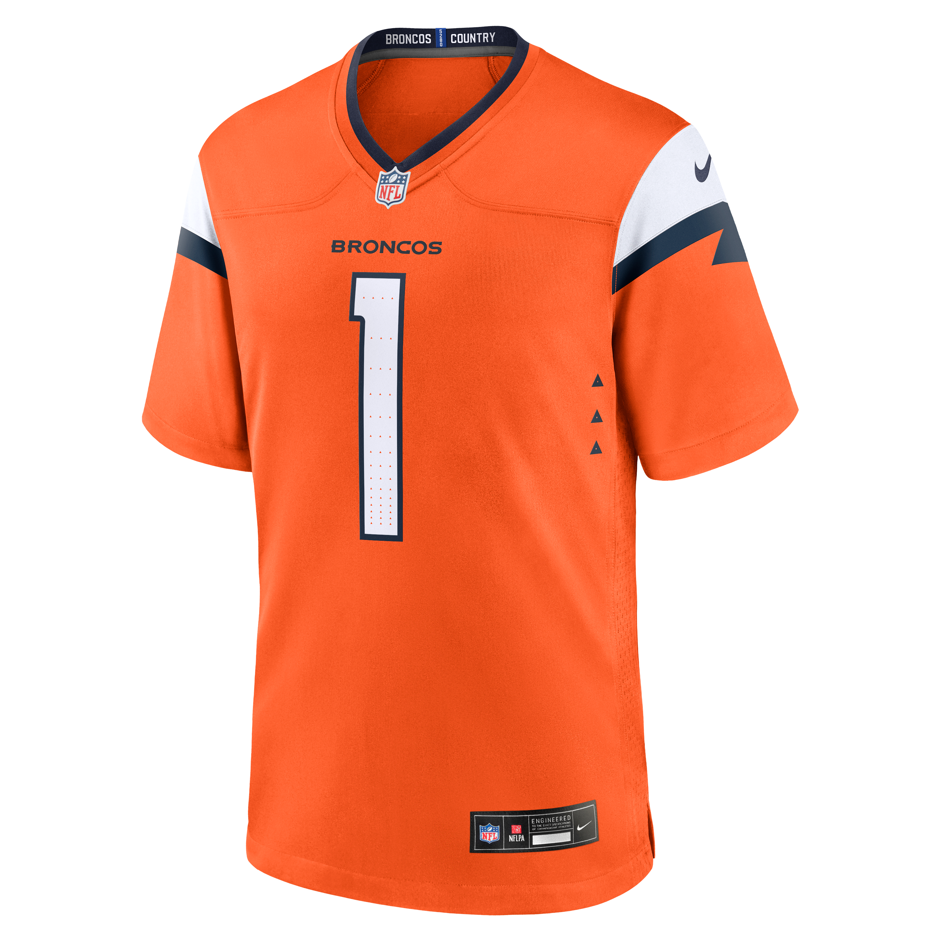 Evan Engram Denver Broncos Game Jersey Orange NFL Football Fan Wear Evan Engram