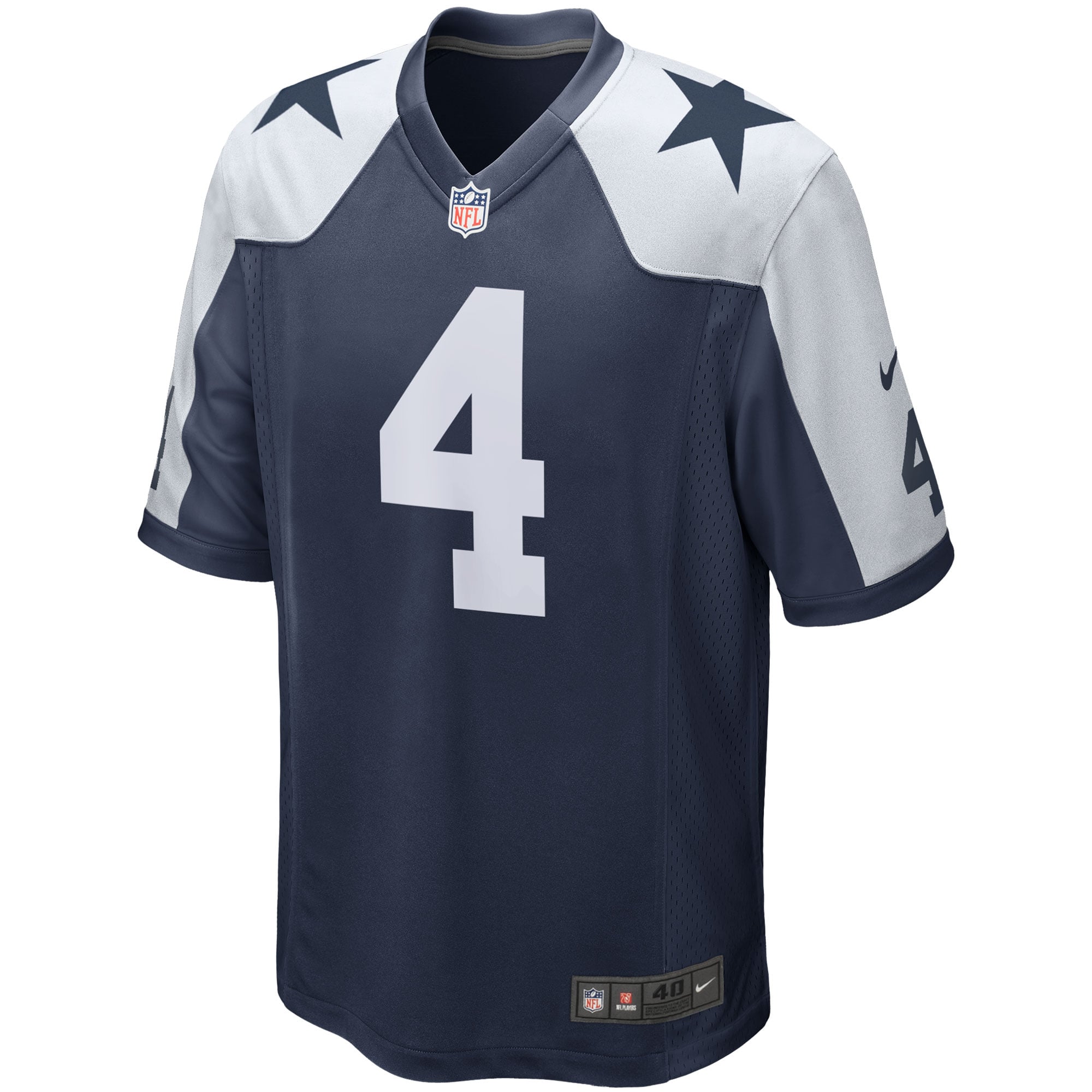 Dak Prescott Dallas Cowboys Player Jersey Navy NFL Football Fan Wear Dak Prescott