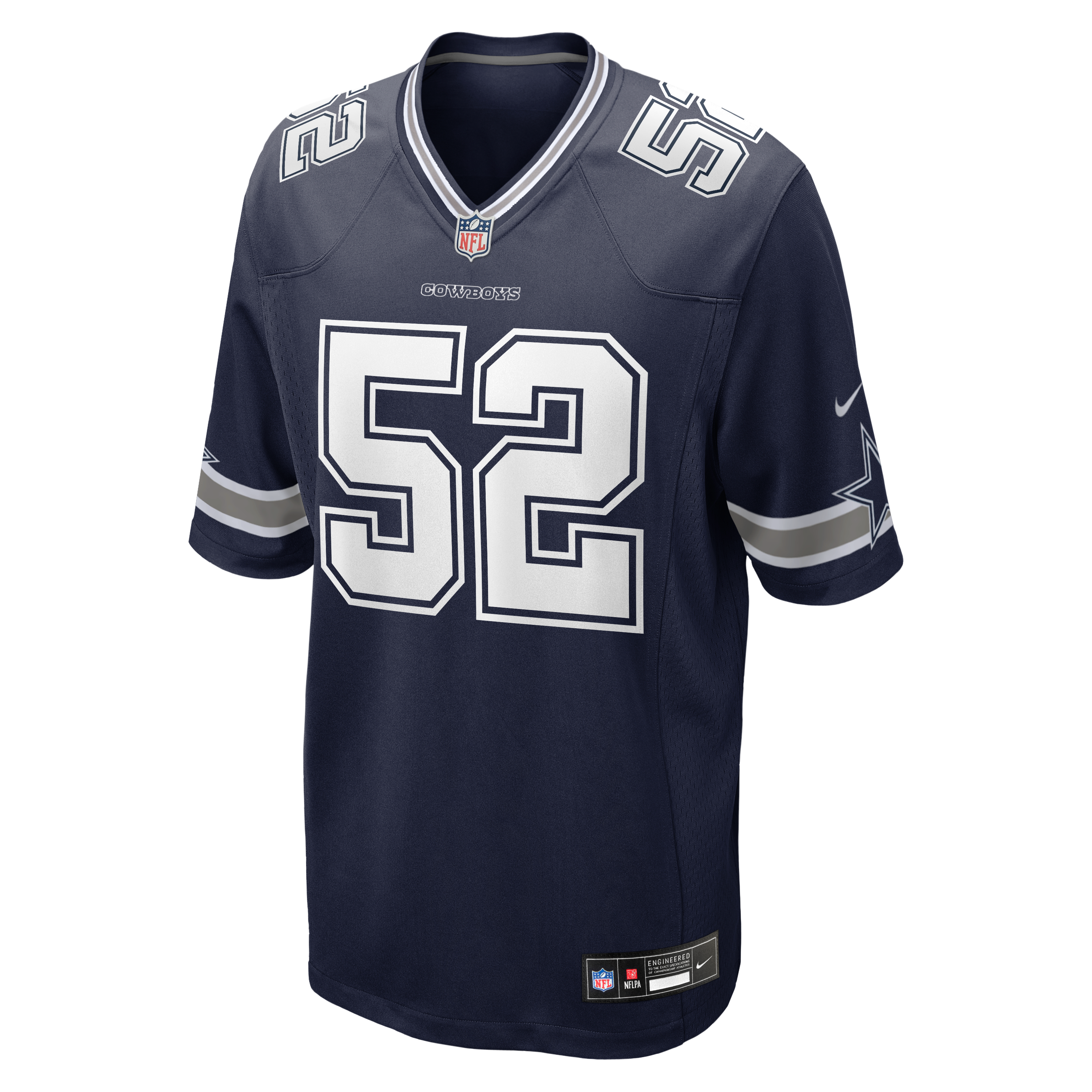 Tyler Booker Dallas Cowboys Game Jersey Navy NFL Football Fan Wear