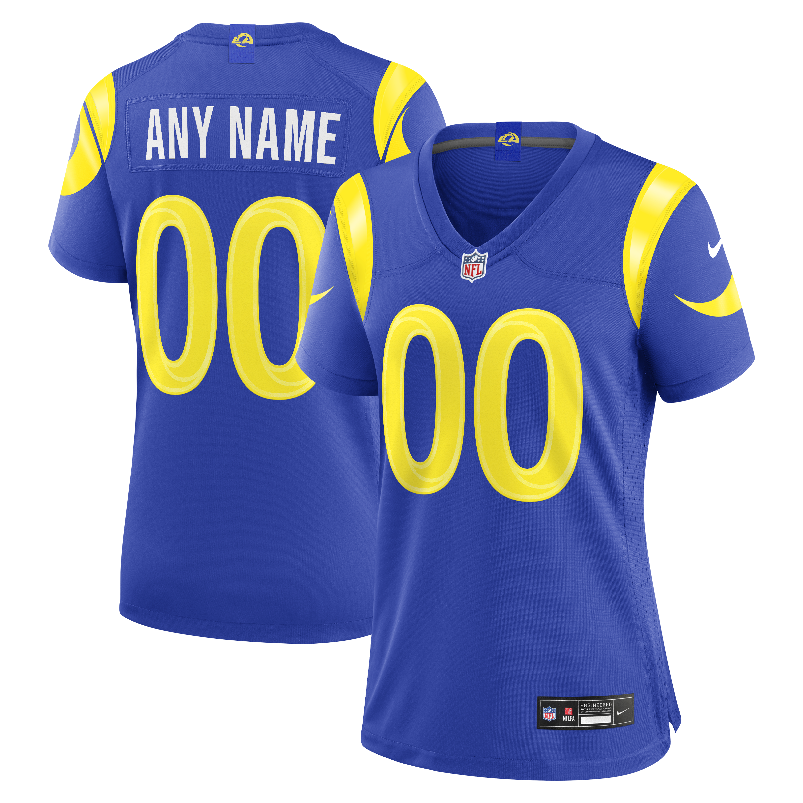 Los Angeles Rams Game Jersey Royal NFL Football Fan Wear Custom Number