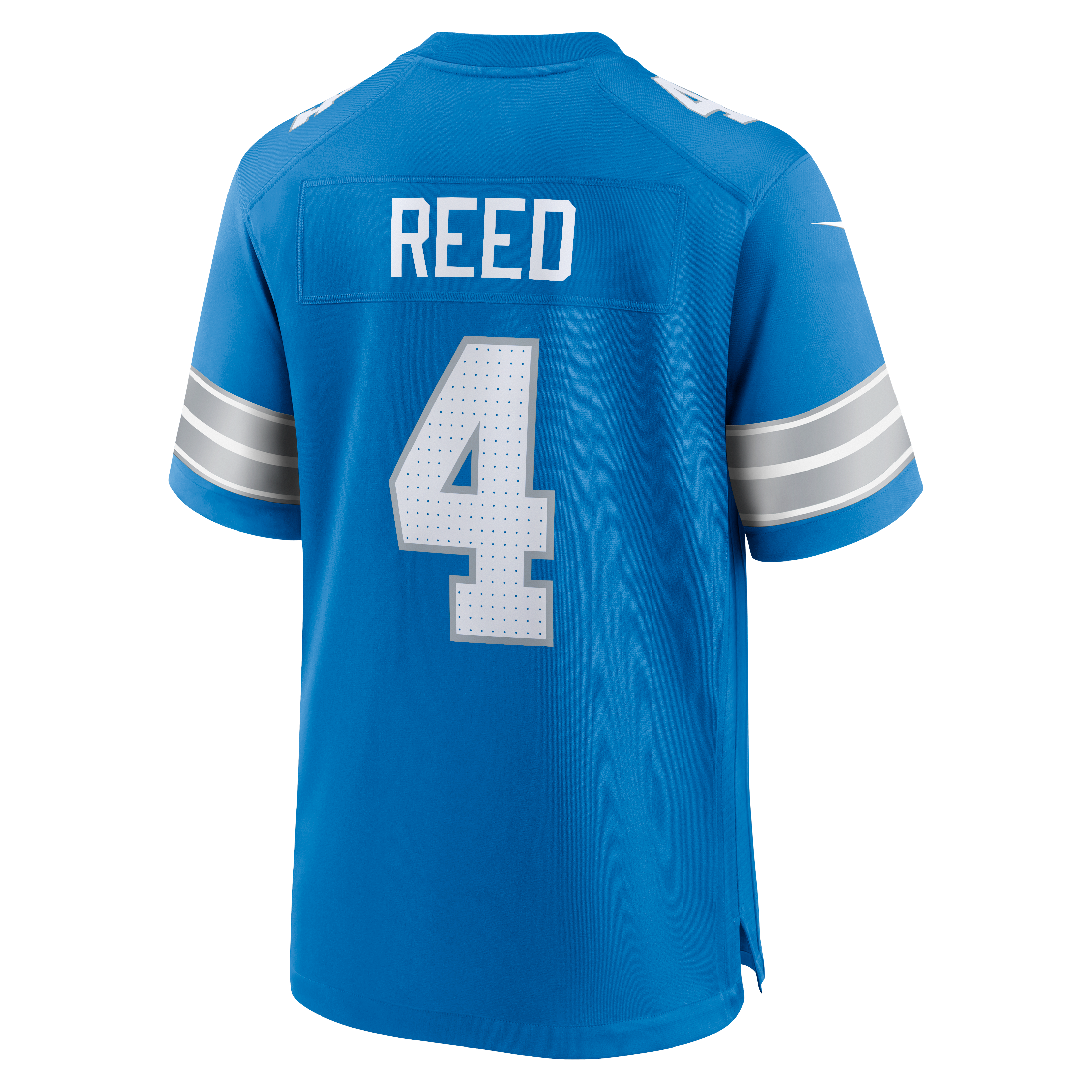 DJ Reed Detroit Lions Game Jersey Blue NFL Football Fan Wear DJ Reed
