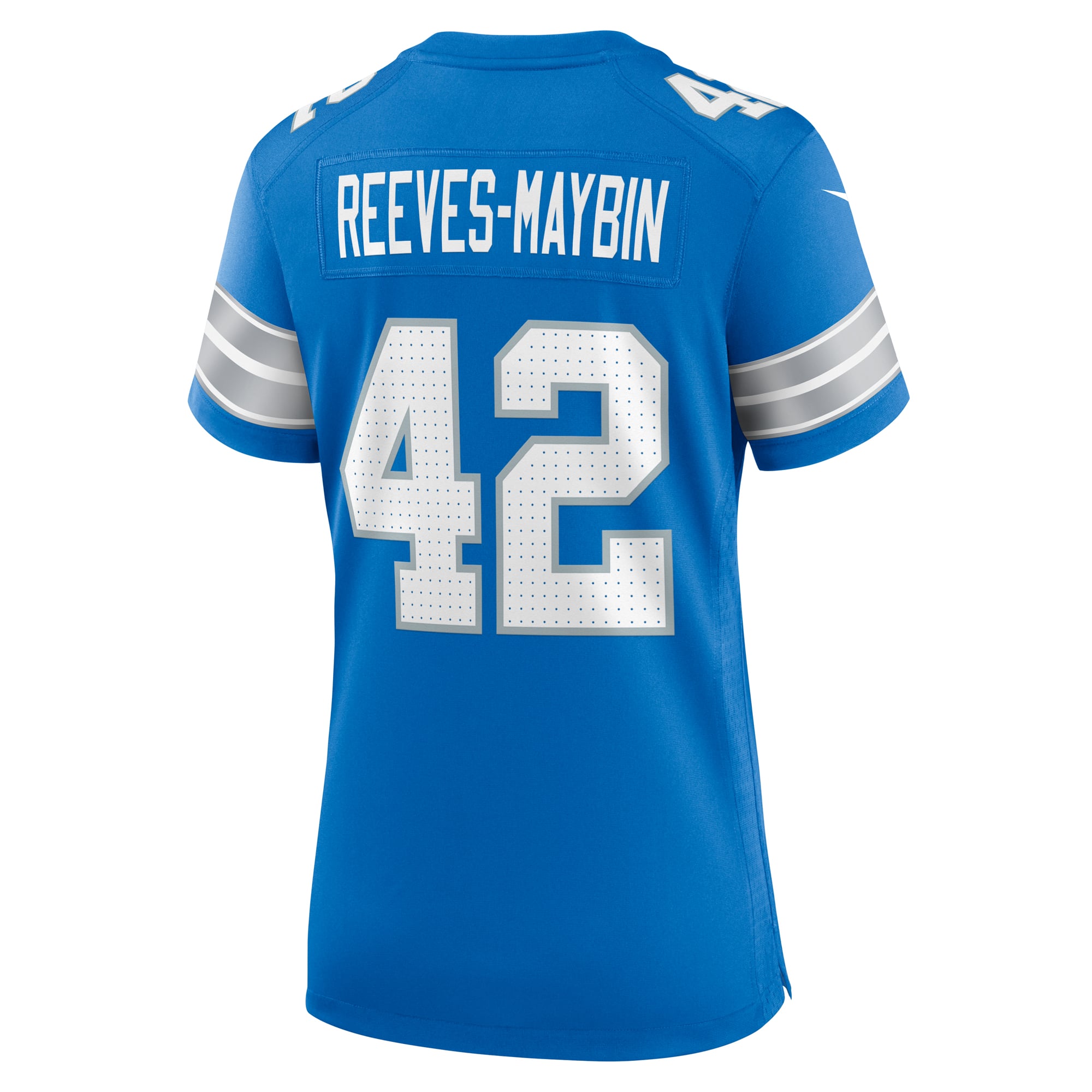 Jalen Reeves-Maybin Detroit Lions Game Jersey Blue NFL Football Fan Wear Jalen Reeves-Maybin