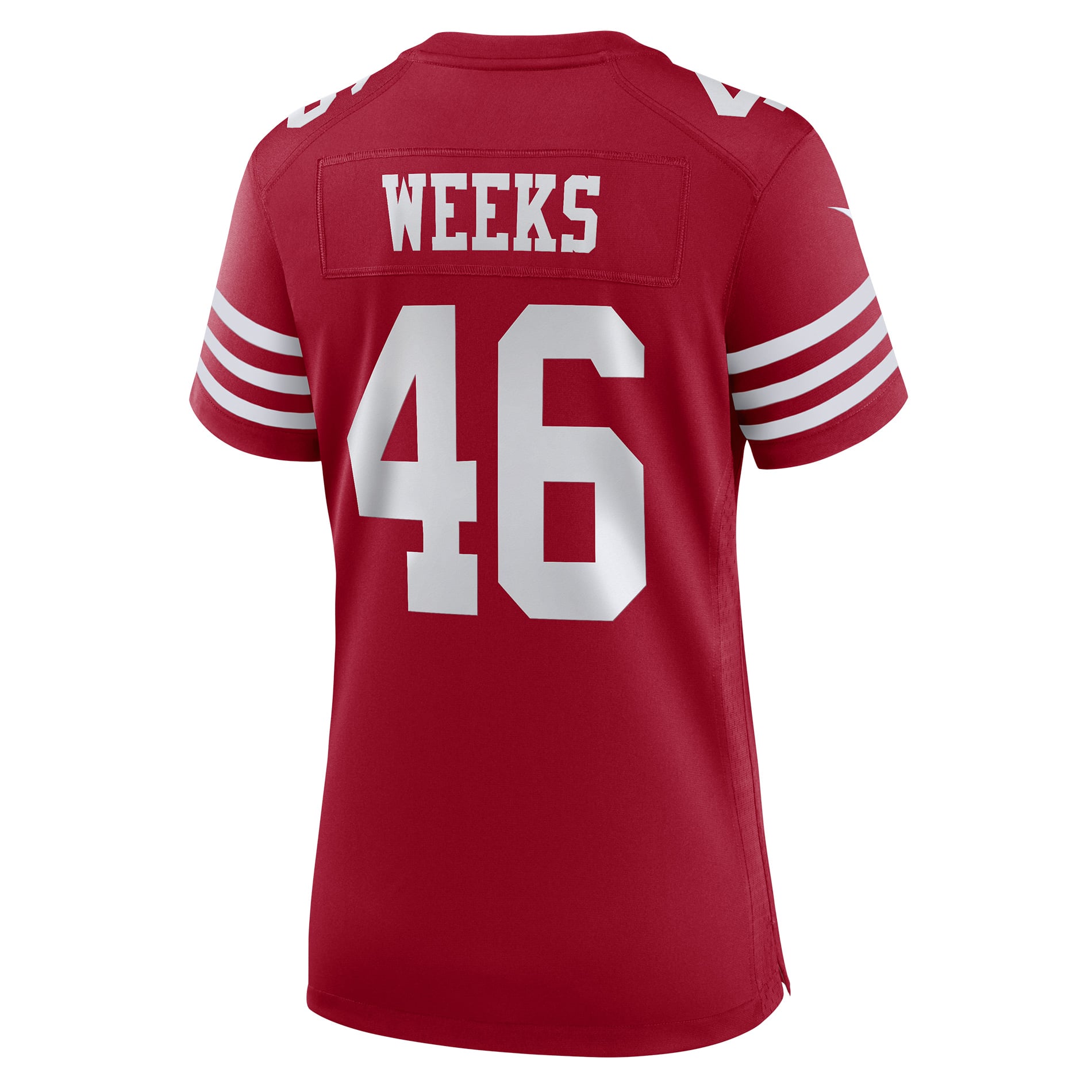 Jon Weeks San Francisco 49ers Game Jersey Scarlet NFL Football Fan Wear