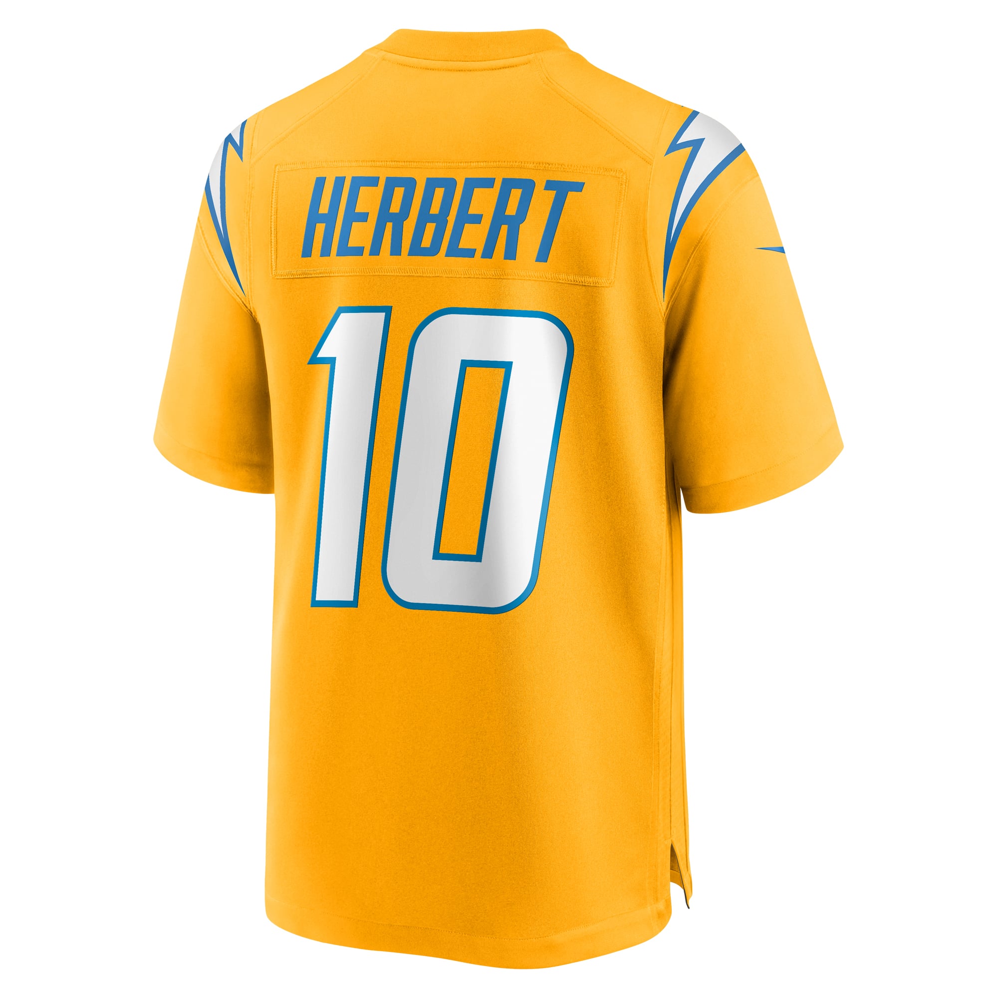 Justin Herbert Charger Los Angeles Chargers Player Jersey Gold NFL Football Fan Wear