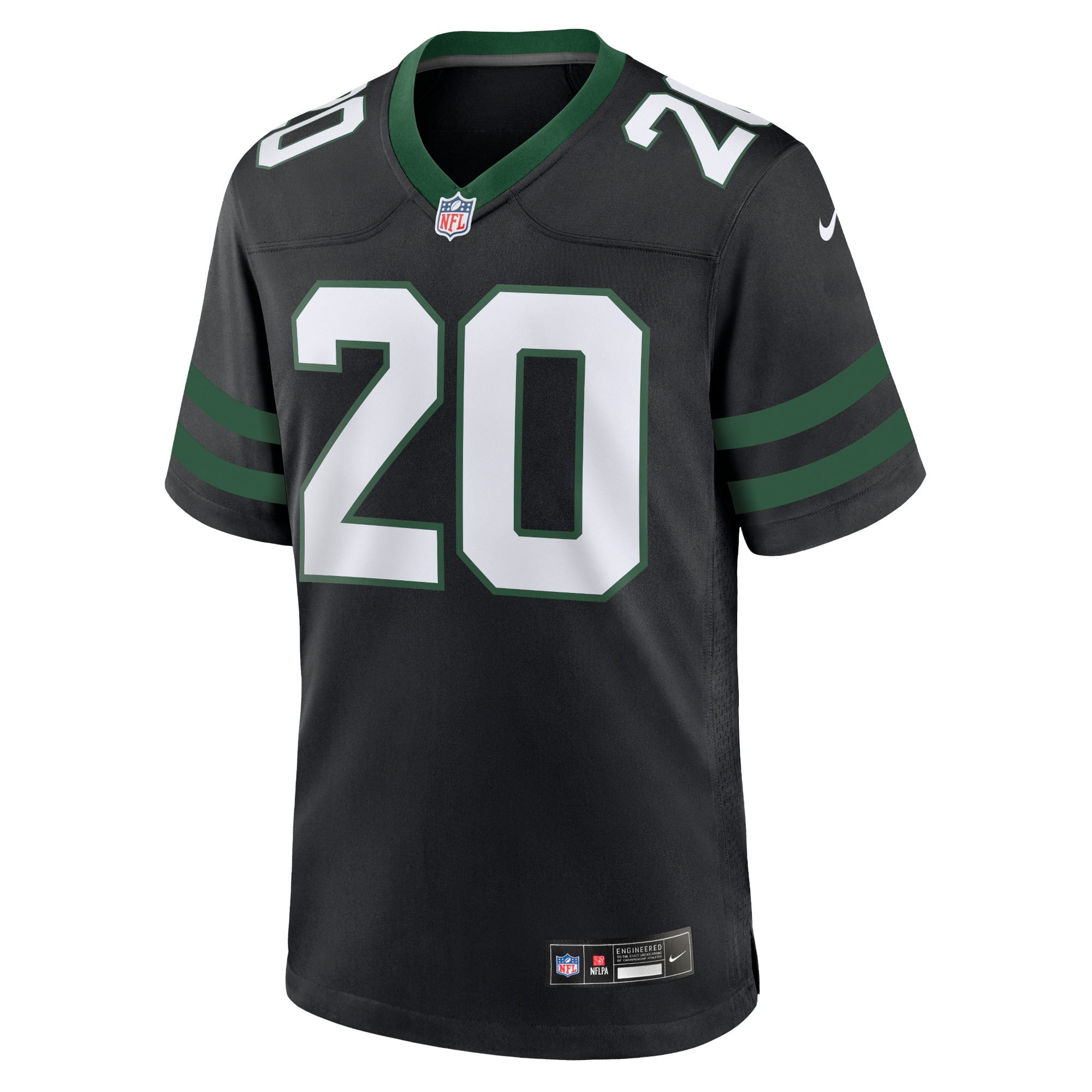 Breece Hall New York Jets Game Jersey Black NFL Football Fan Wear