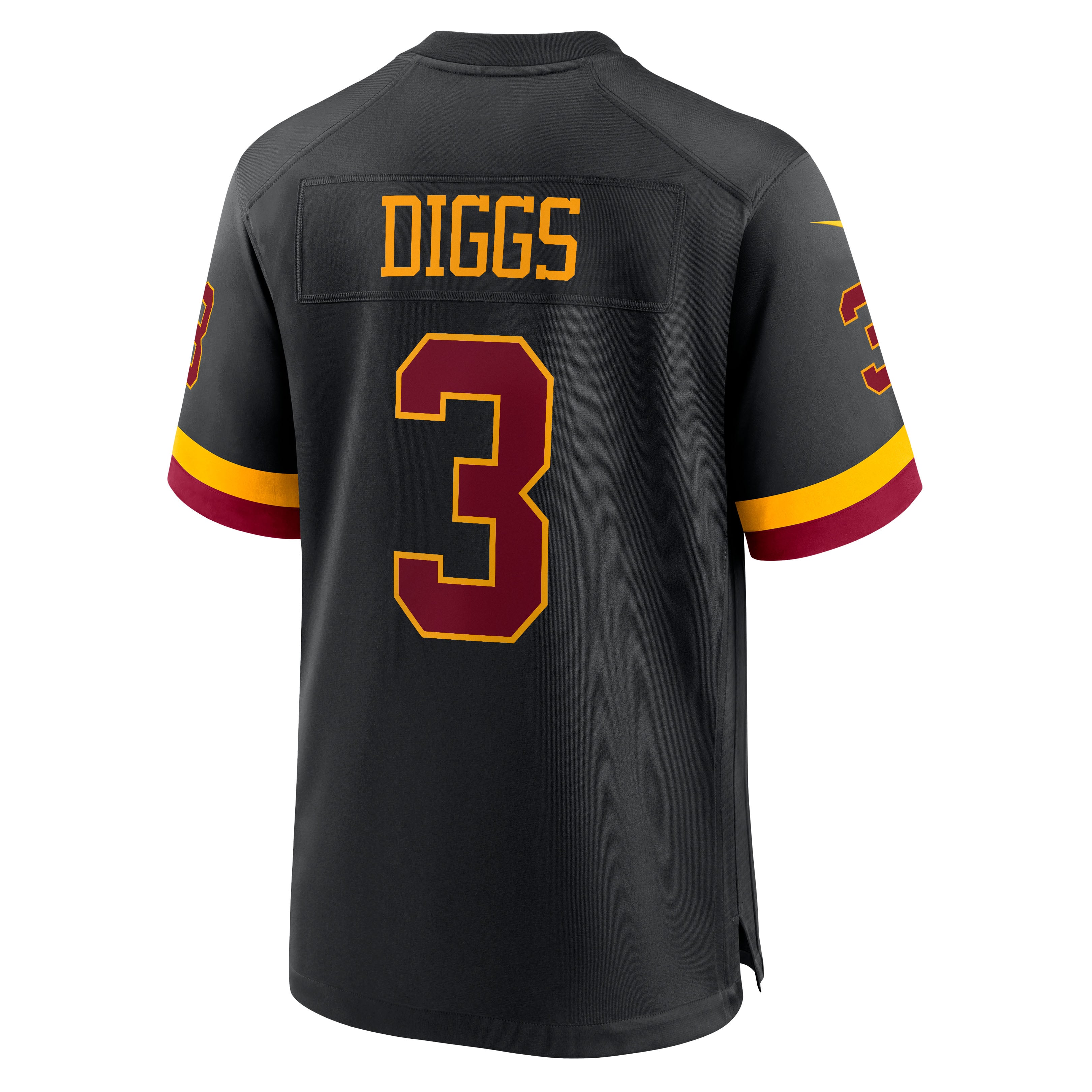 Stefon Diggs Washington Commanders Game Jersey Black NFL Football Fan Wear