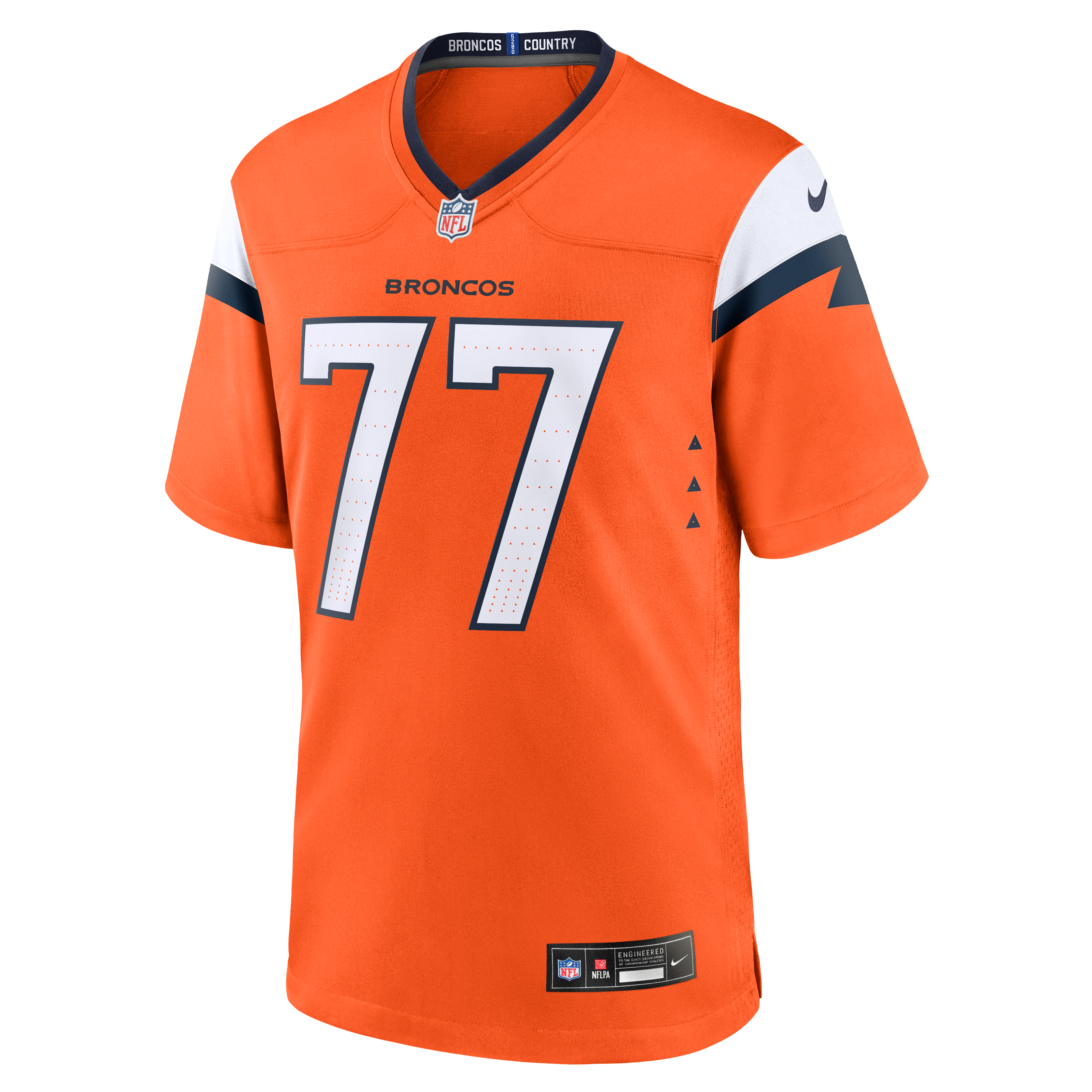 Quinn Meinerz Denver Broncos Game Jersey Orange NFL Football Fan Wear Quinn Meinerz
