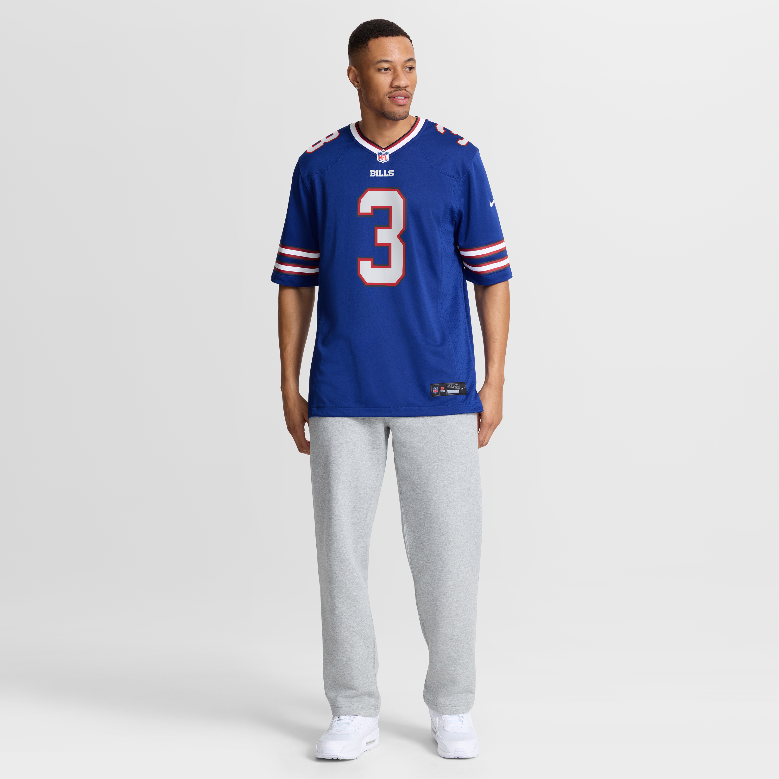 Damar Hamlin Buffalo Bills Game Jersey Royal NFL Football Fan Wear Damar Hamlin