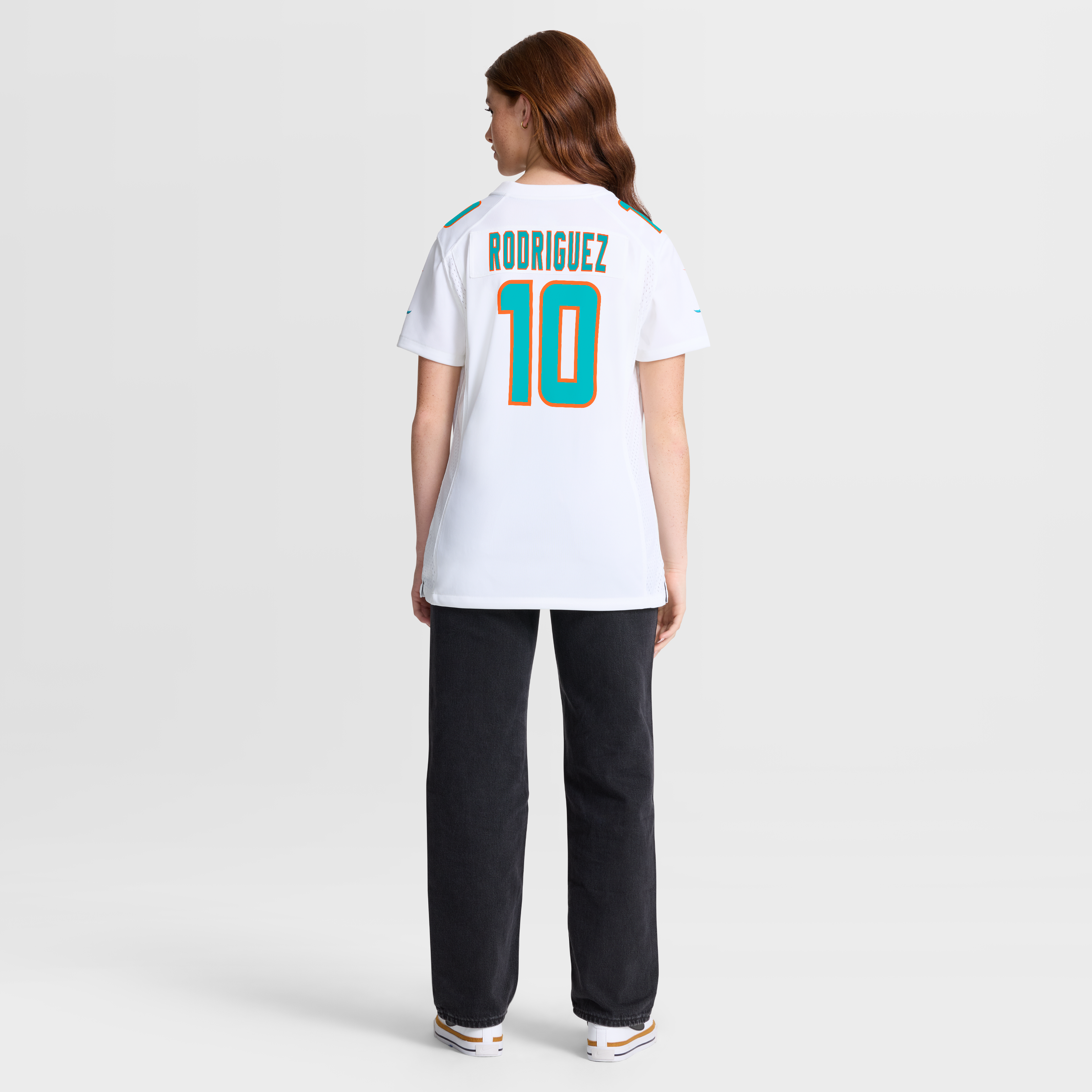 Jacob Rodriguez Miami Dolphins Game Jersey White NFL Football Fan Wear Jacob Rodriguez