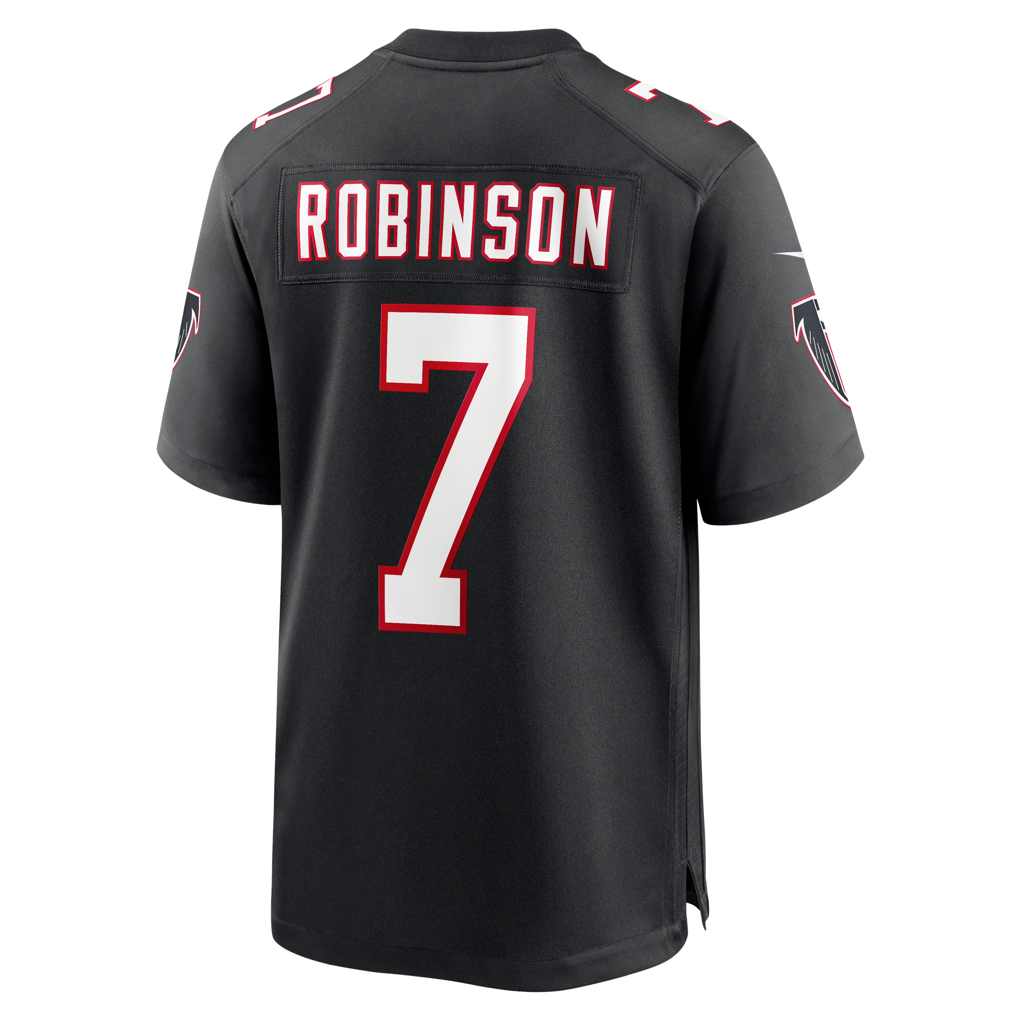 Bijan Robinson Atlanta Falcons Game Jersey Black NFL Football Fan Wear Bijan Robinson