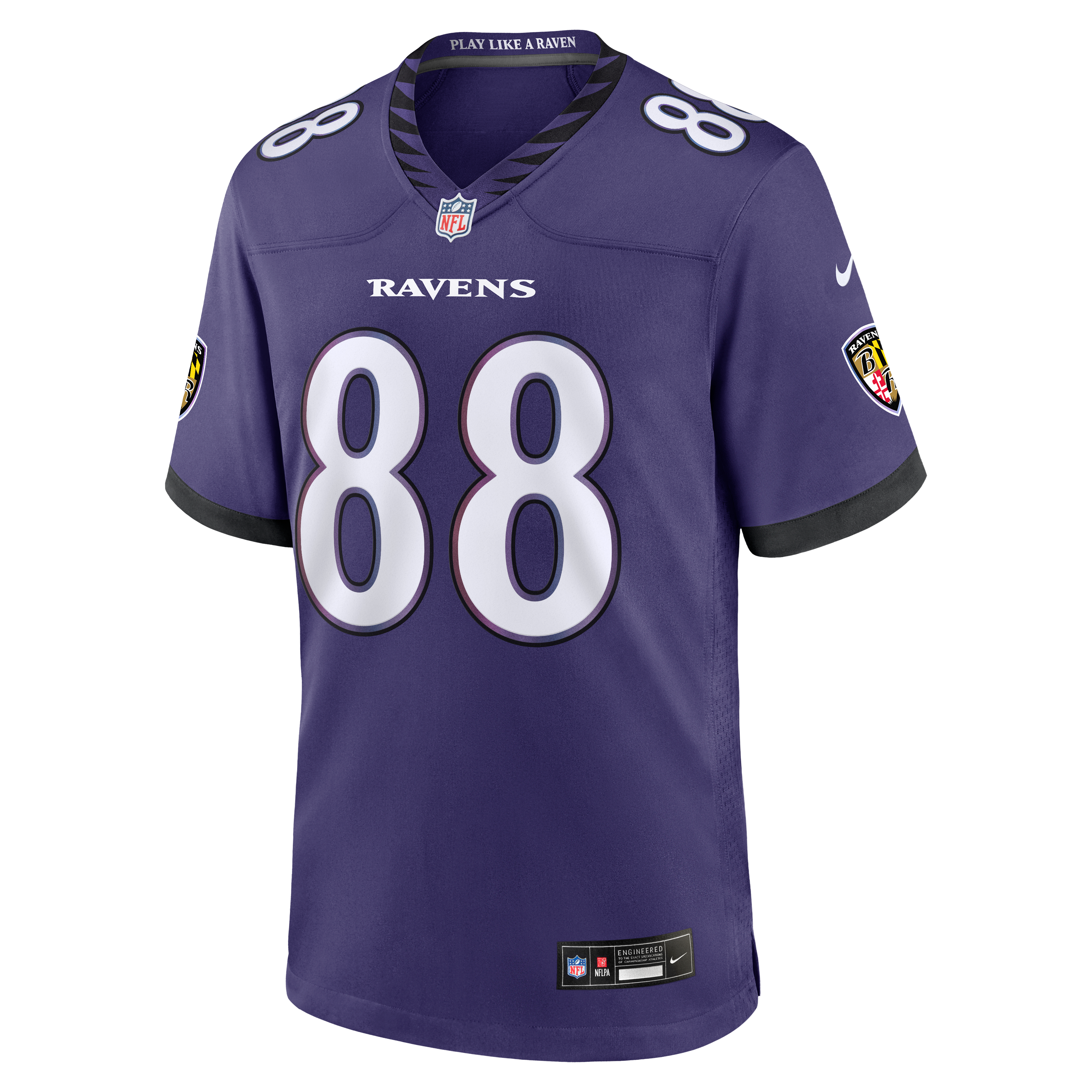 Matthew Hibner Baltimore Ravens Game Jersey Purple NFL Football Fan Wear