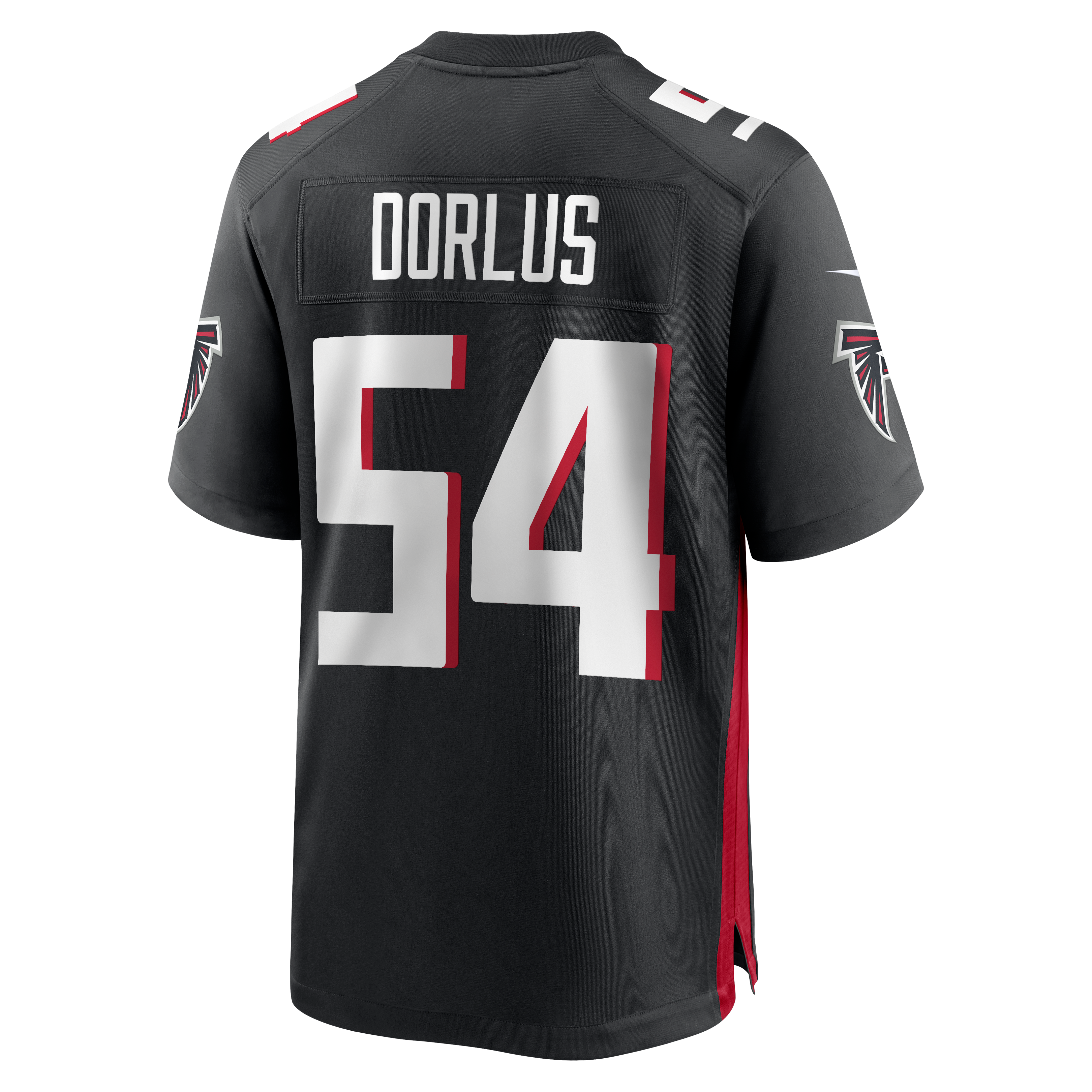Brandon Dorlus Atlanta Falcons Game Jersey Black NFL Football Fan Wear