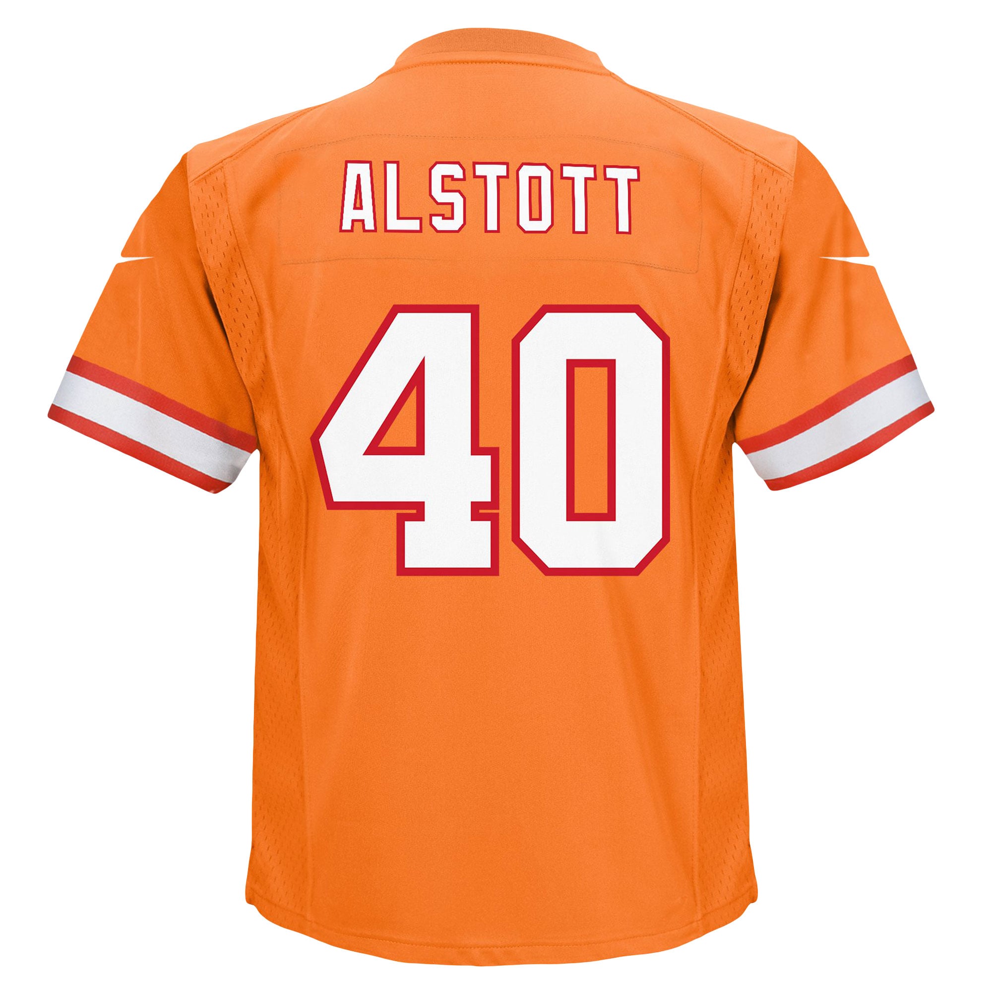 Mike Alstott Retired Tampa Bay Buccaneers Game Jersey Orange NFL Football Fan Wear