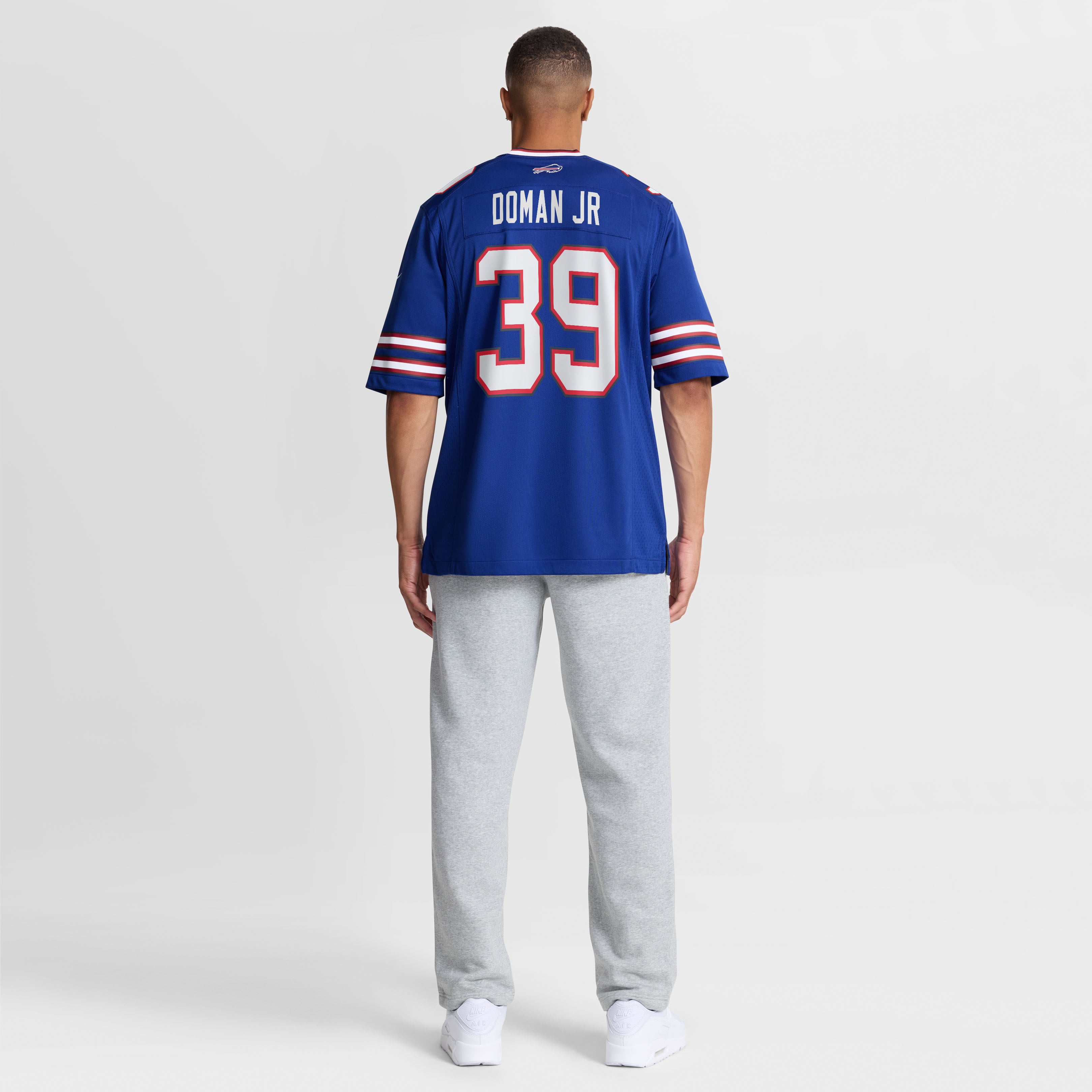 Tommy Doman Jr Buffalo Bills Game Jersey Royal NFL Football Fan Wear Tommy Doman Jr