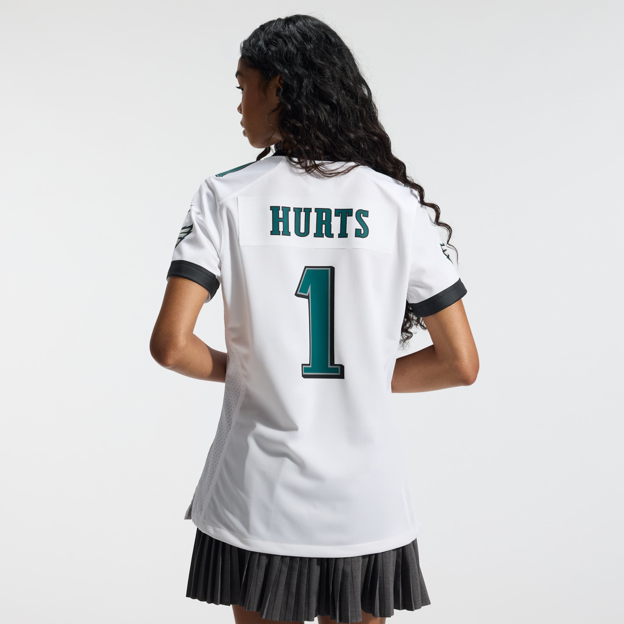 Jalen Hurts Philadelphia Eagles Game Jersey White NFL Football Fan Wear Jalen Hurts